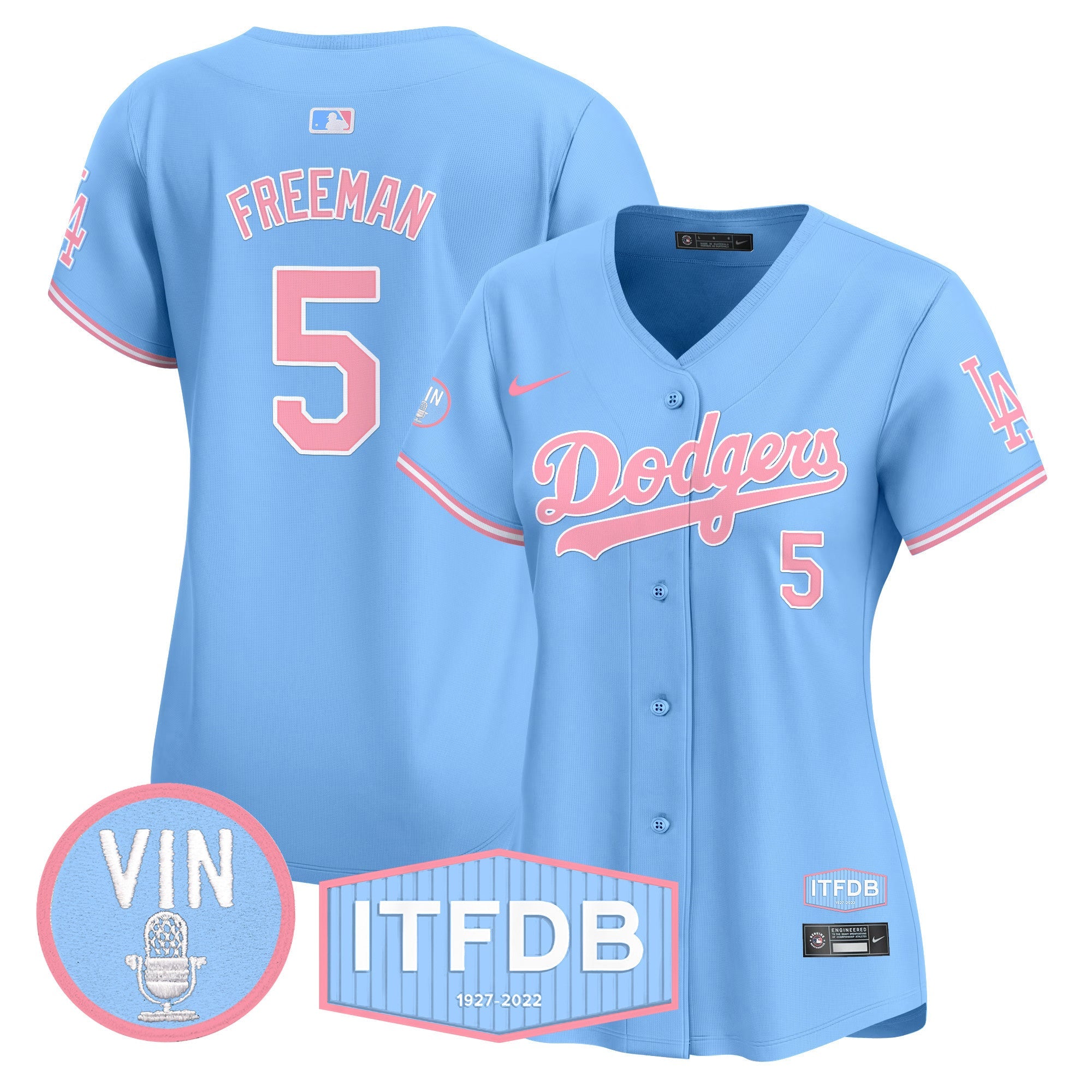 Women’s Vin ITFDB Patch Bubblegum Pink Vapor Premier Limited Jersey