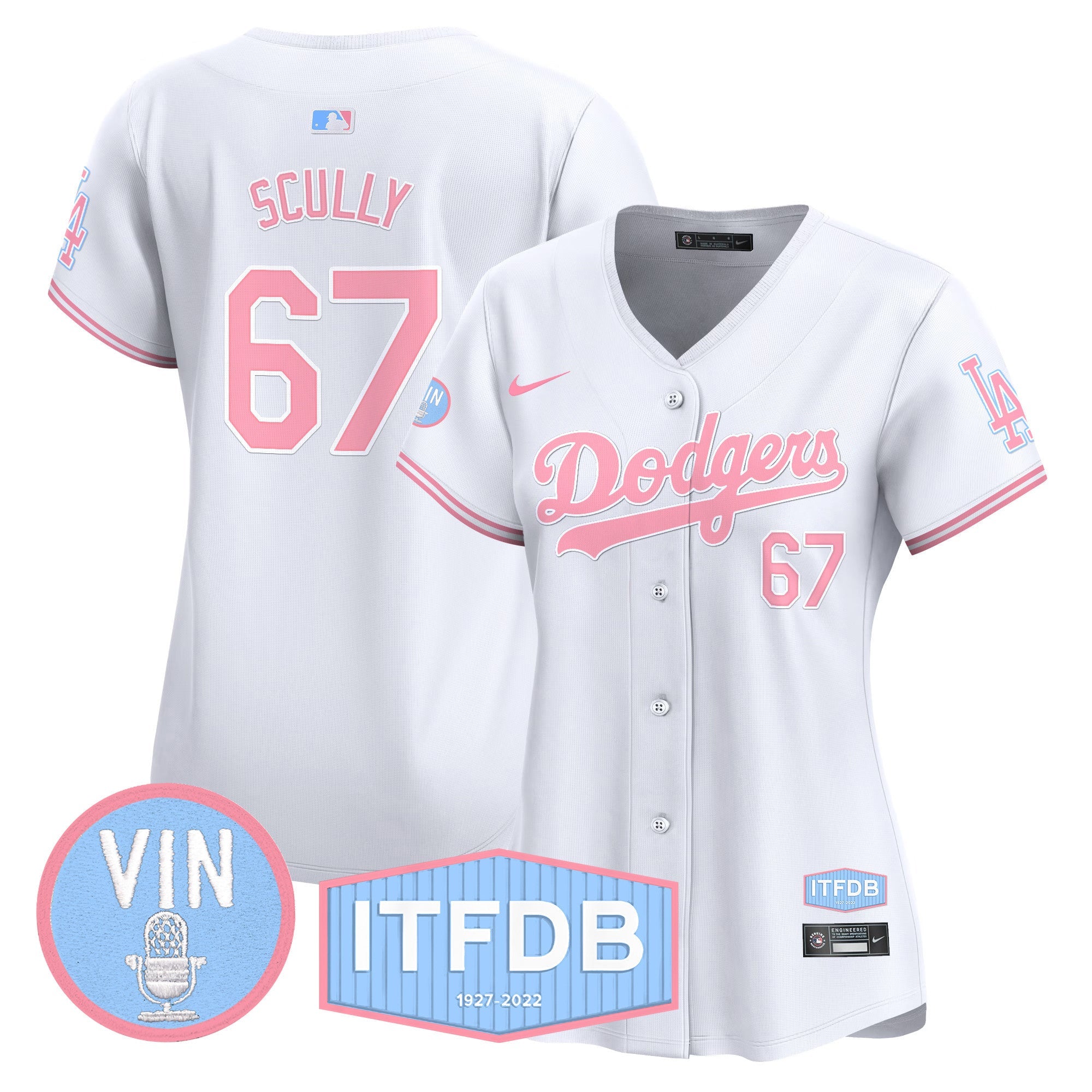 Women’s Vin ITFDB Patch Bubblegum Pink Vapor Premier Limited Jersey
