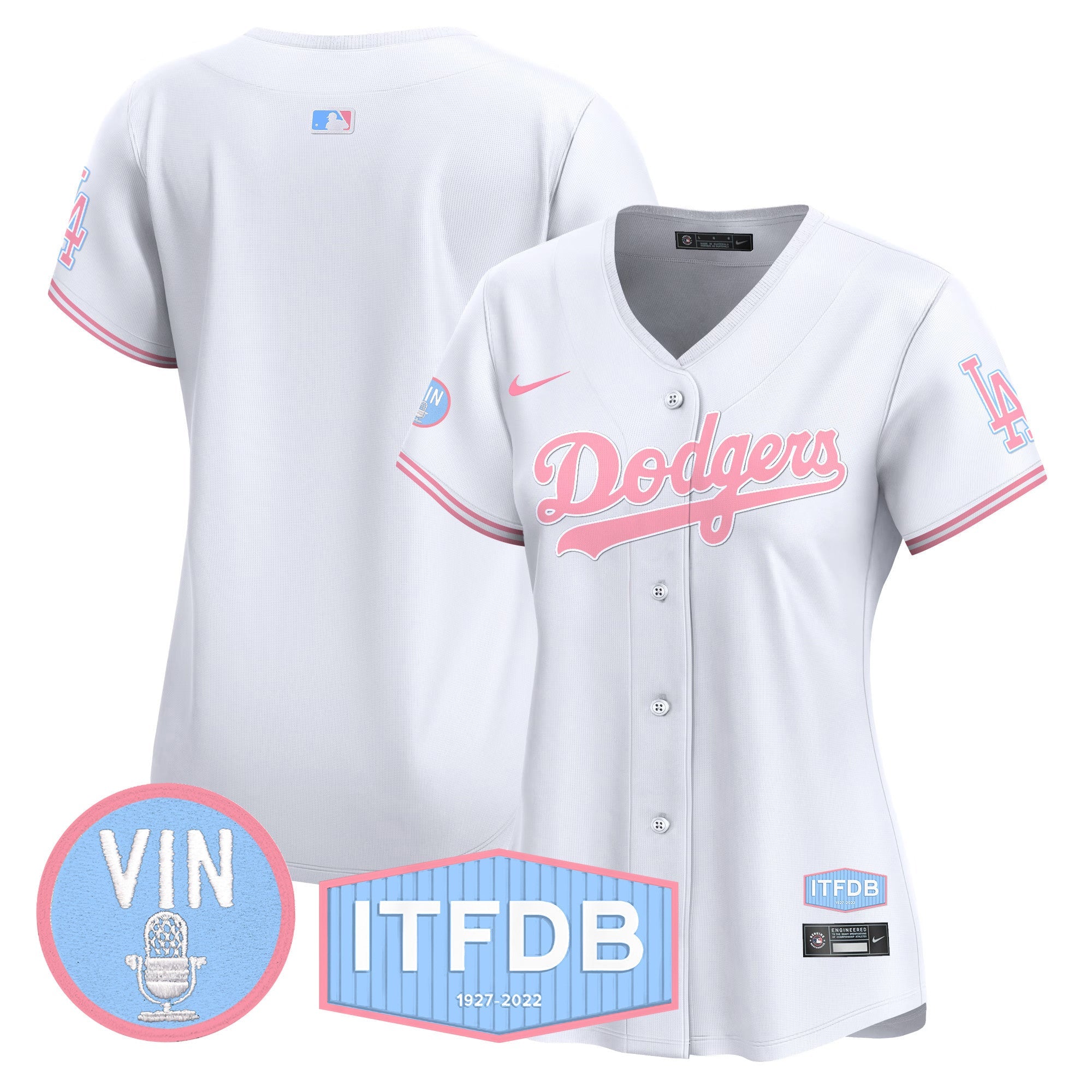 Women’s Vin ITFDB Patch Bubblegum Pink Vapor Premier Limited Jersey