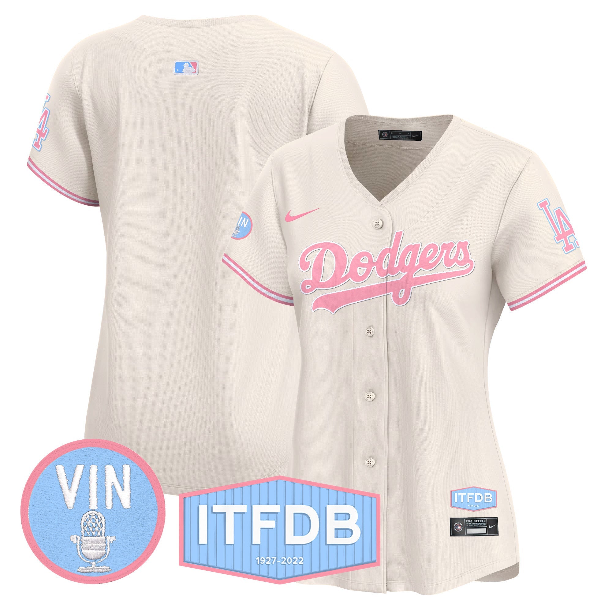 Women’s Vin ITFDB Patch Bubblegum Pink Vapor Premier Limited Jersey