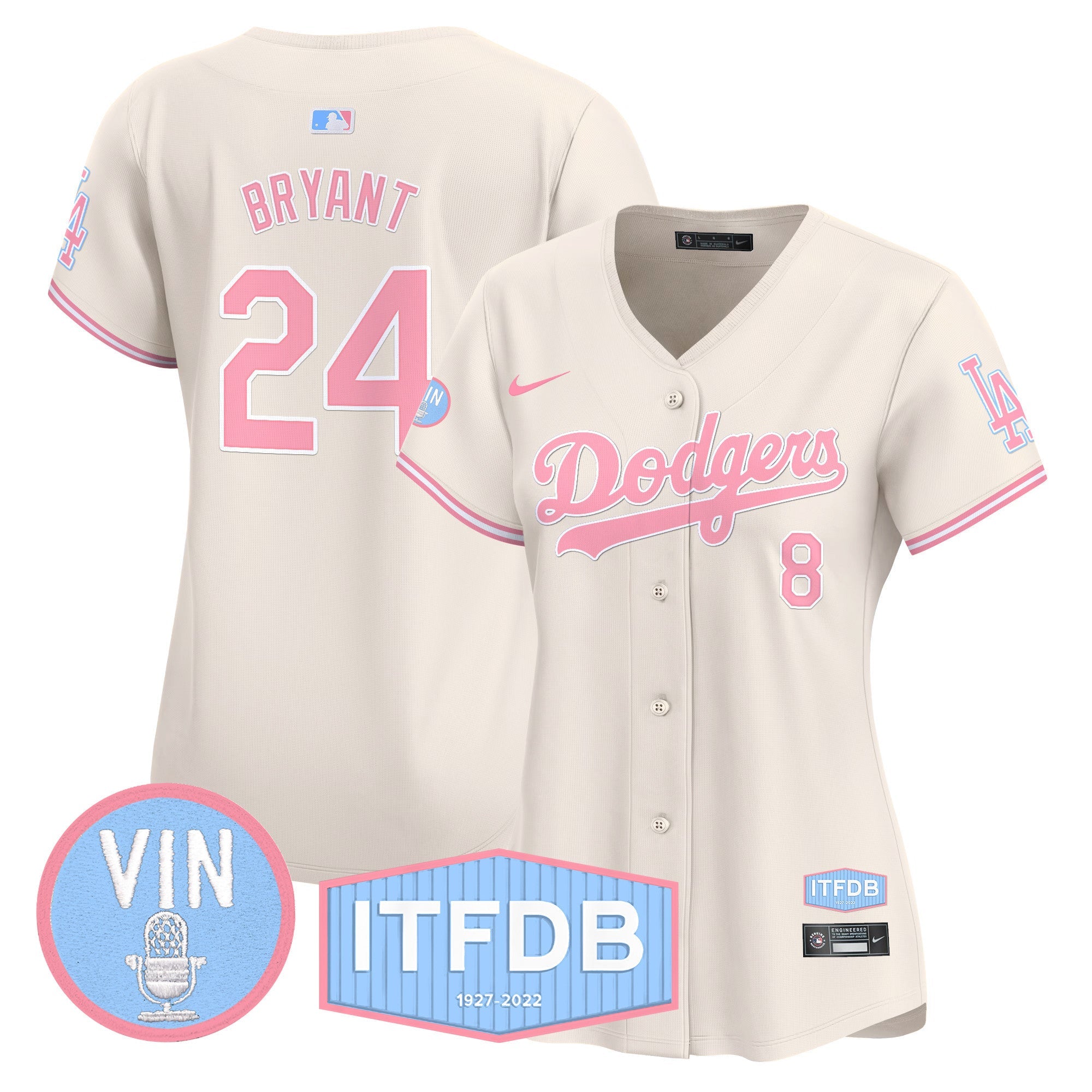 Women’s Vin ITFDB Patch Bubblegum Pink Vapor Premier Limited Jersey