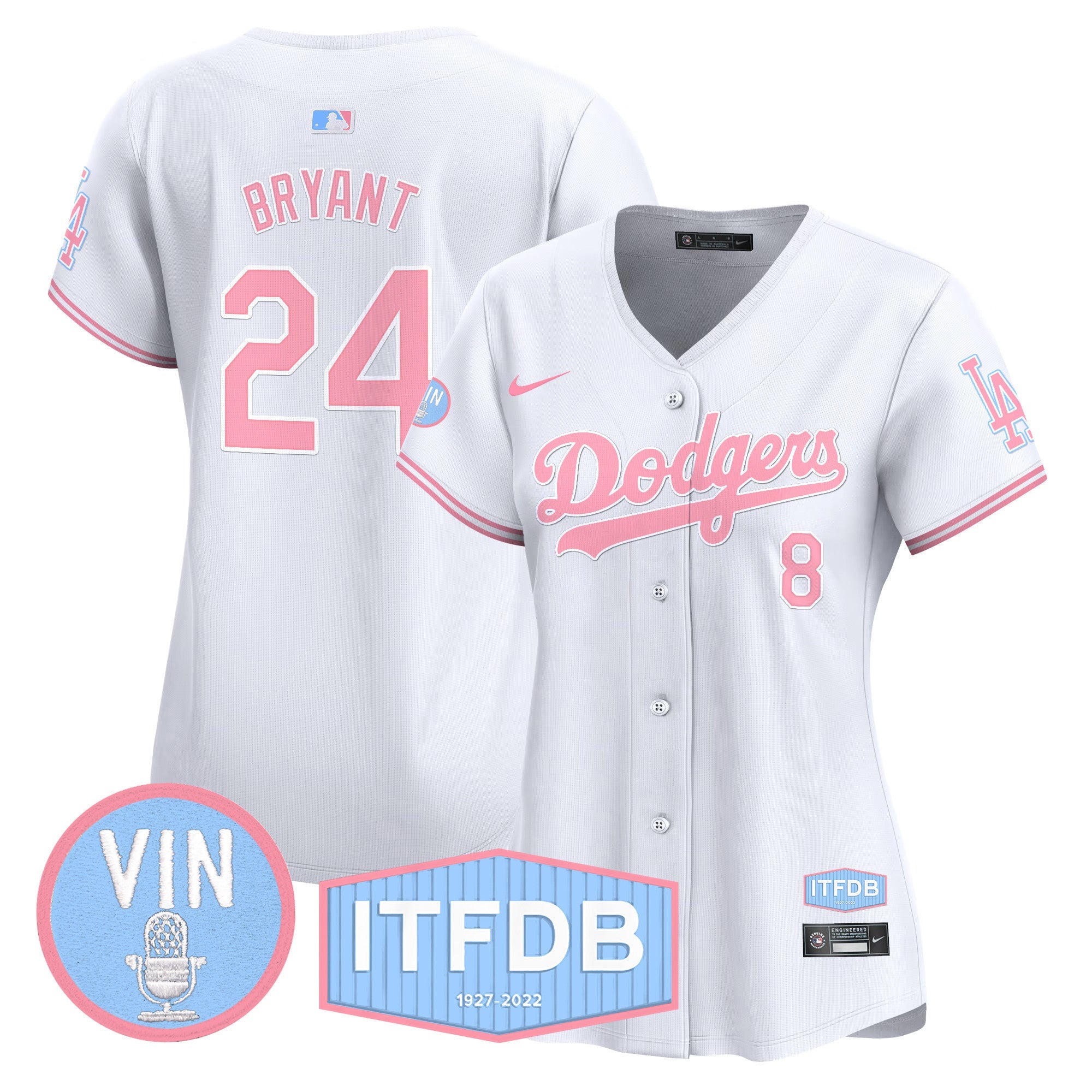 Women’s Vin ITFDB Patch Bubblegum Pink Vapor Premier Limited Jersey