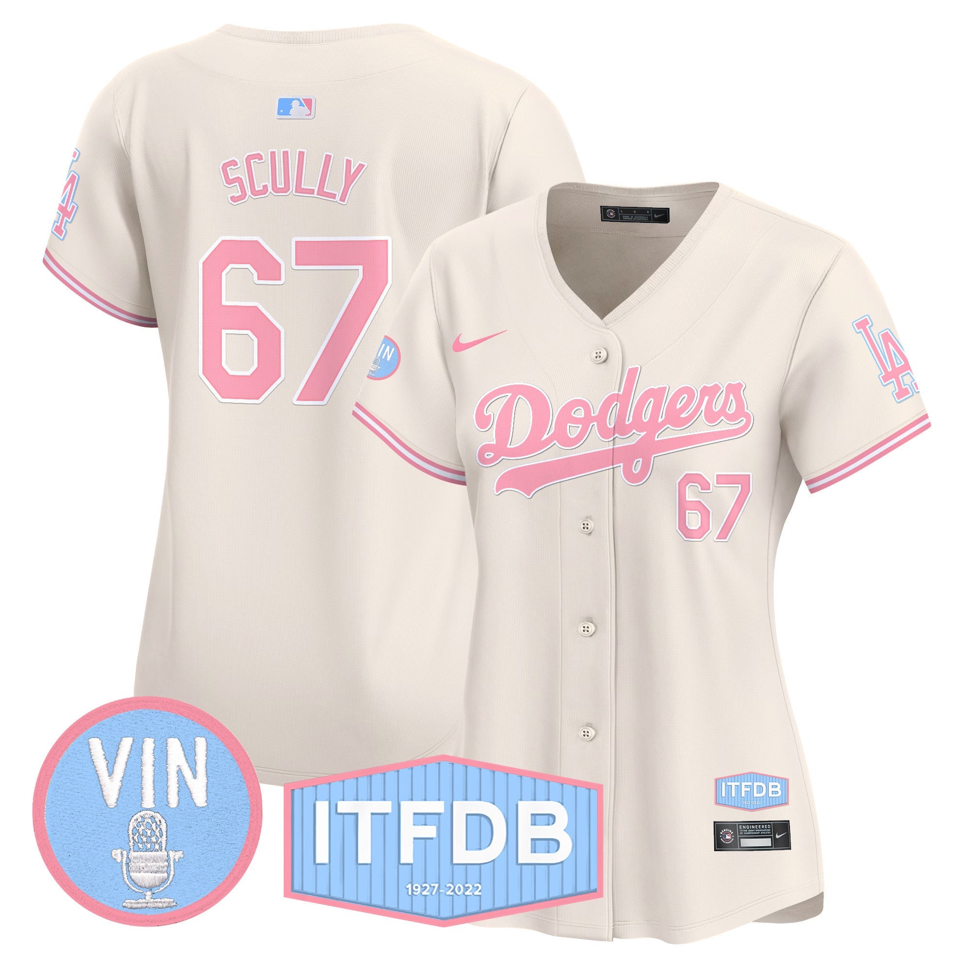 Women’s Vin ITFDB Patch Bubblegum Pink Vapor Premier Limited Jersey