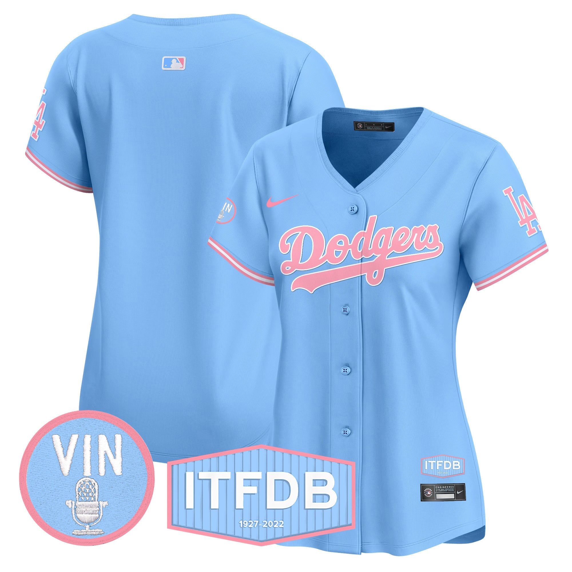 Women’s Vin ITFDB Patch Bubblegum Pink Vapor Premier Limited Jersey