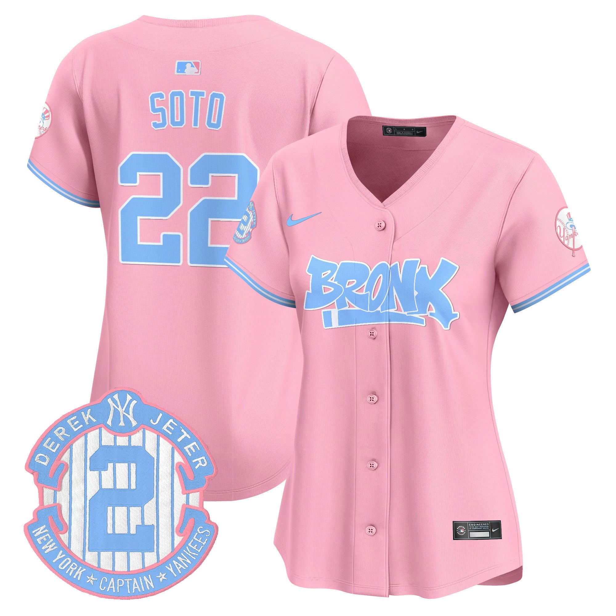 Women’s The Bronx Graffiti Bubblegum Pink Vapor Premier Limited Jersey