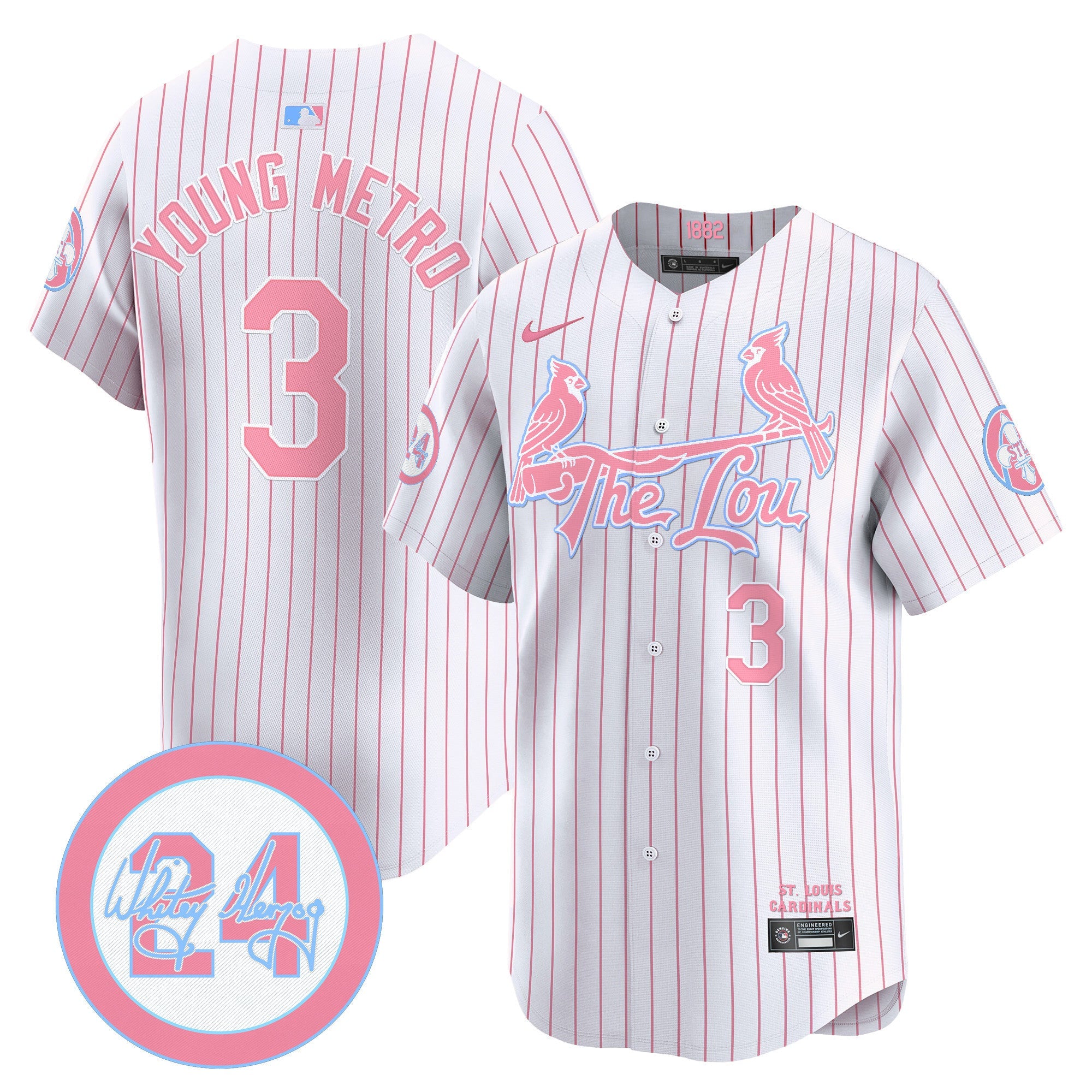 Unisex St. Louis Bubblegum Pink Vapor Premier Limited Jersey