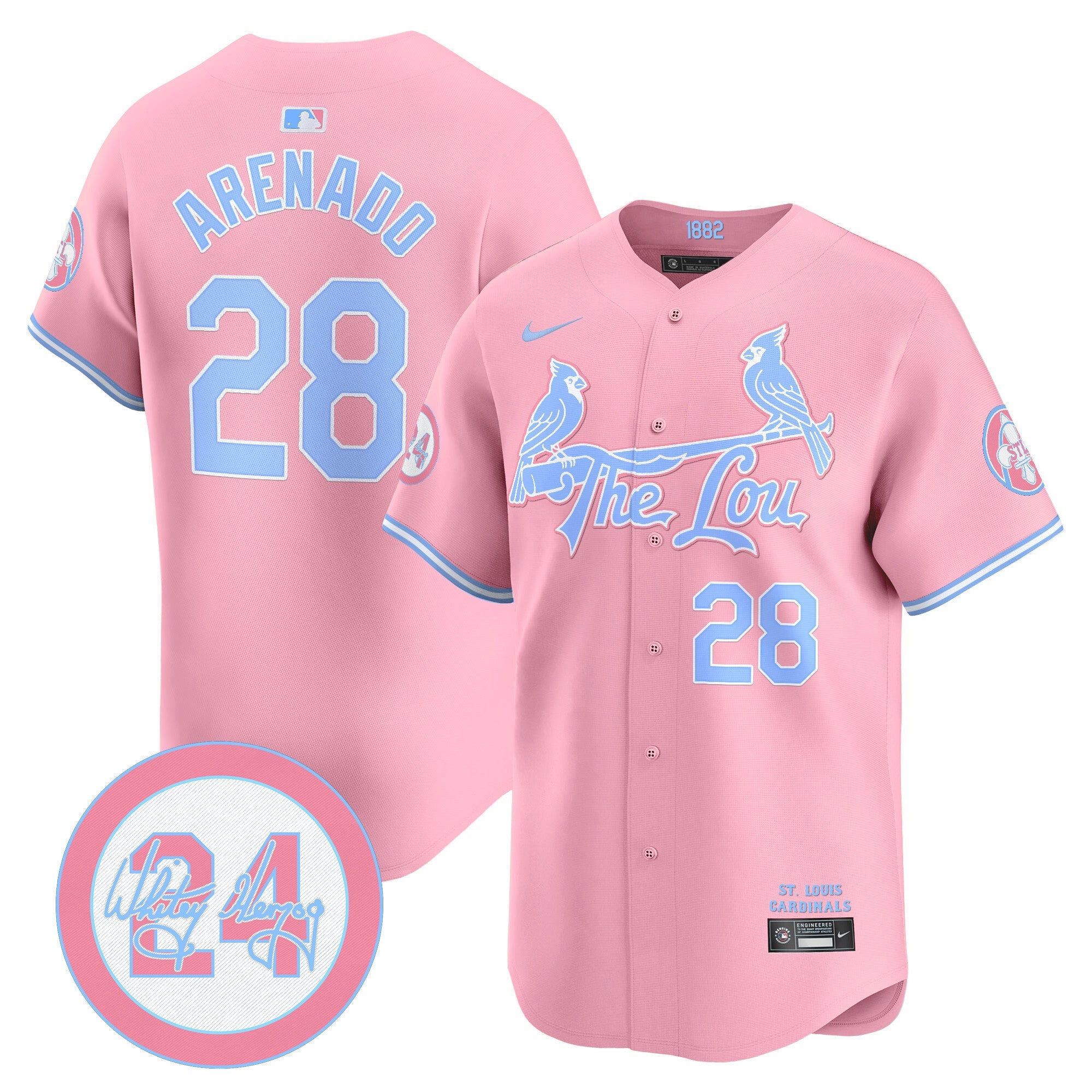 Unisex St. Louis Bubblegum Pink Vapor Premier Limited Jersey