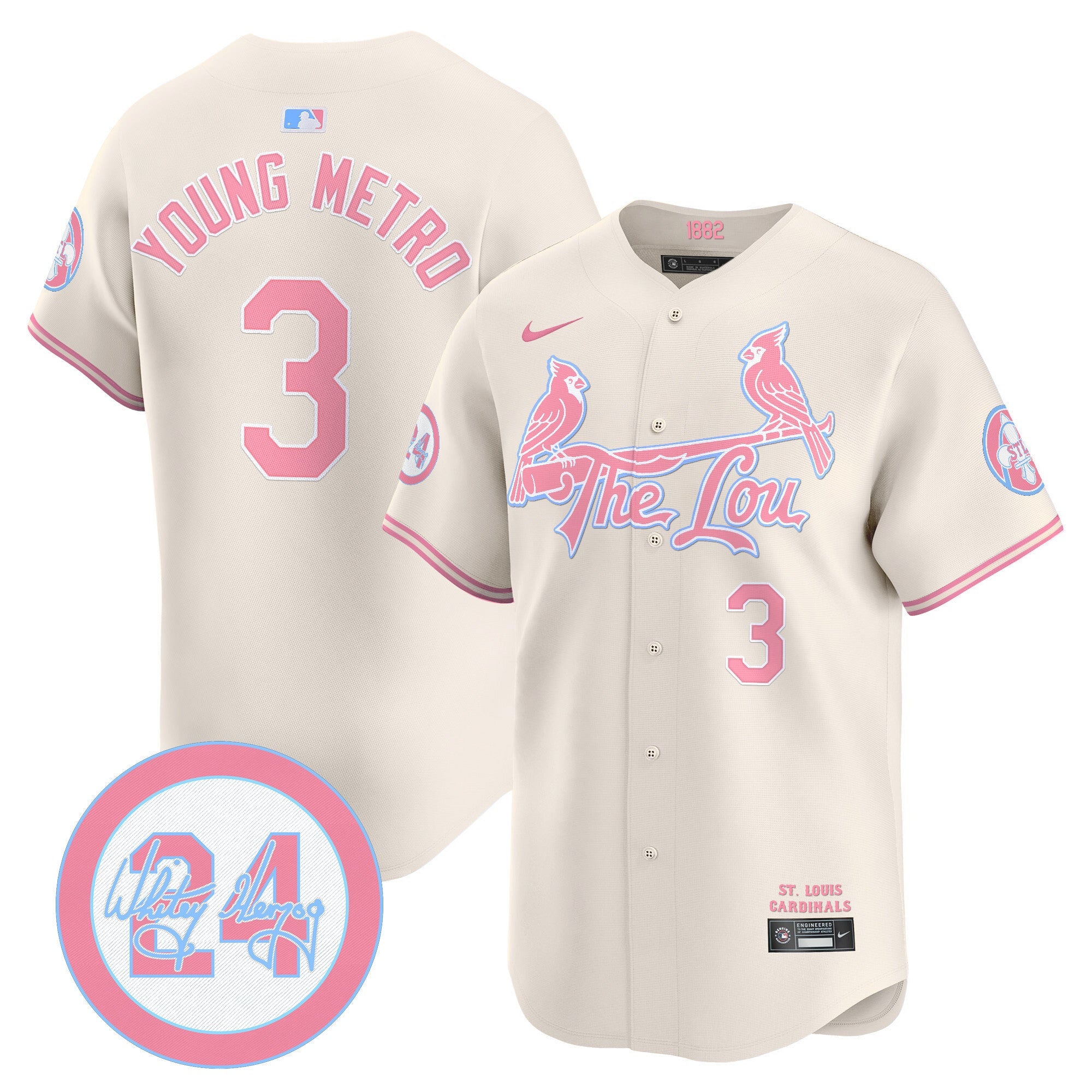 Unisex St. Louis Bubblegum Pink Vapor Premier Limited Jersey