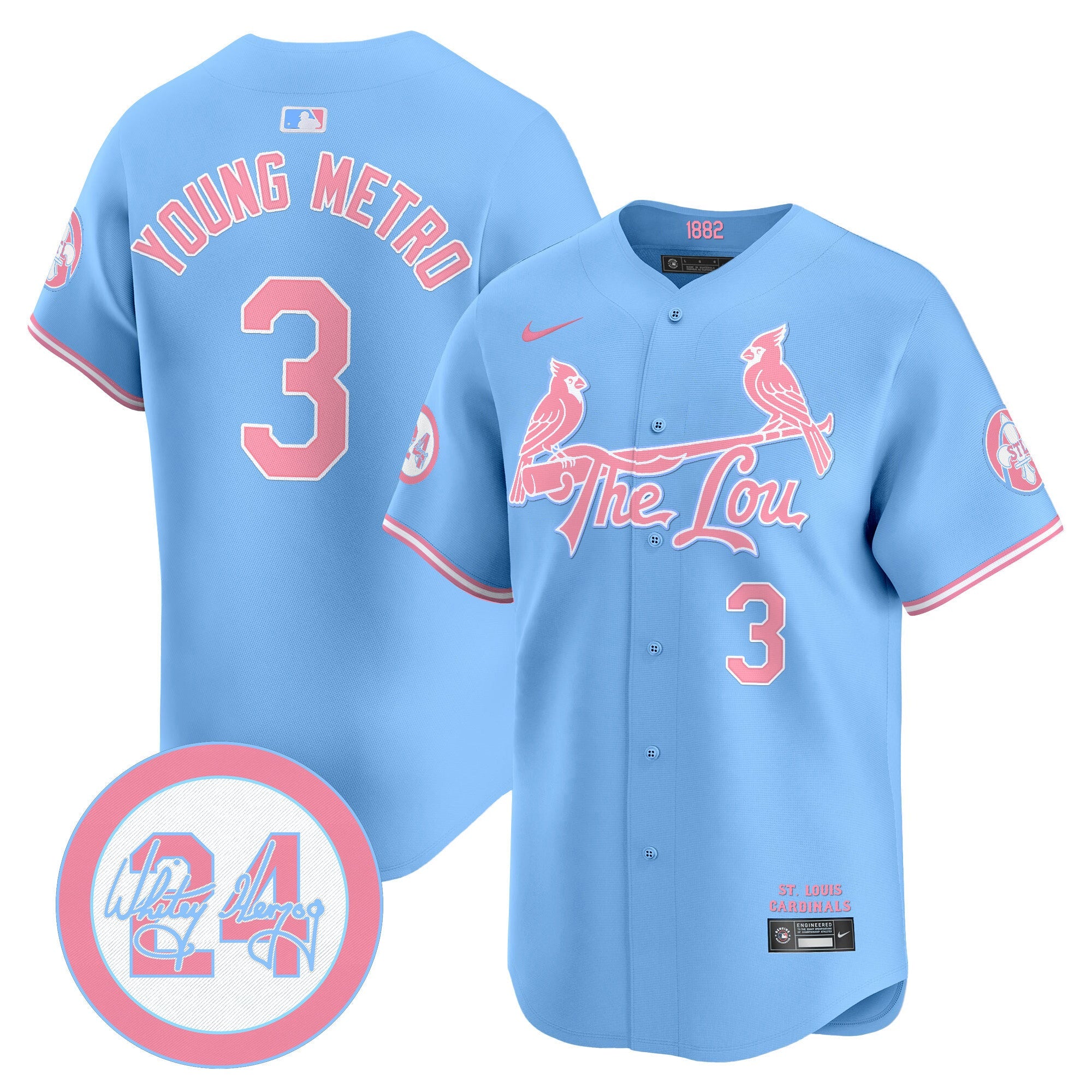 Unisex St. Louis Bubblegum Pink Vapor Premier Limited Jersey