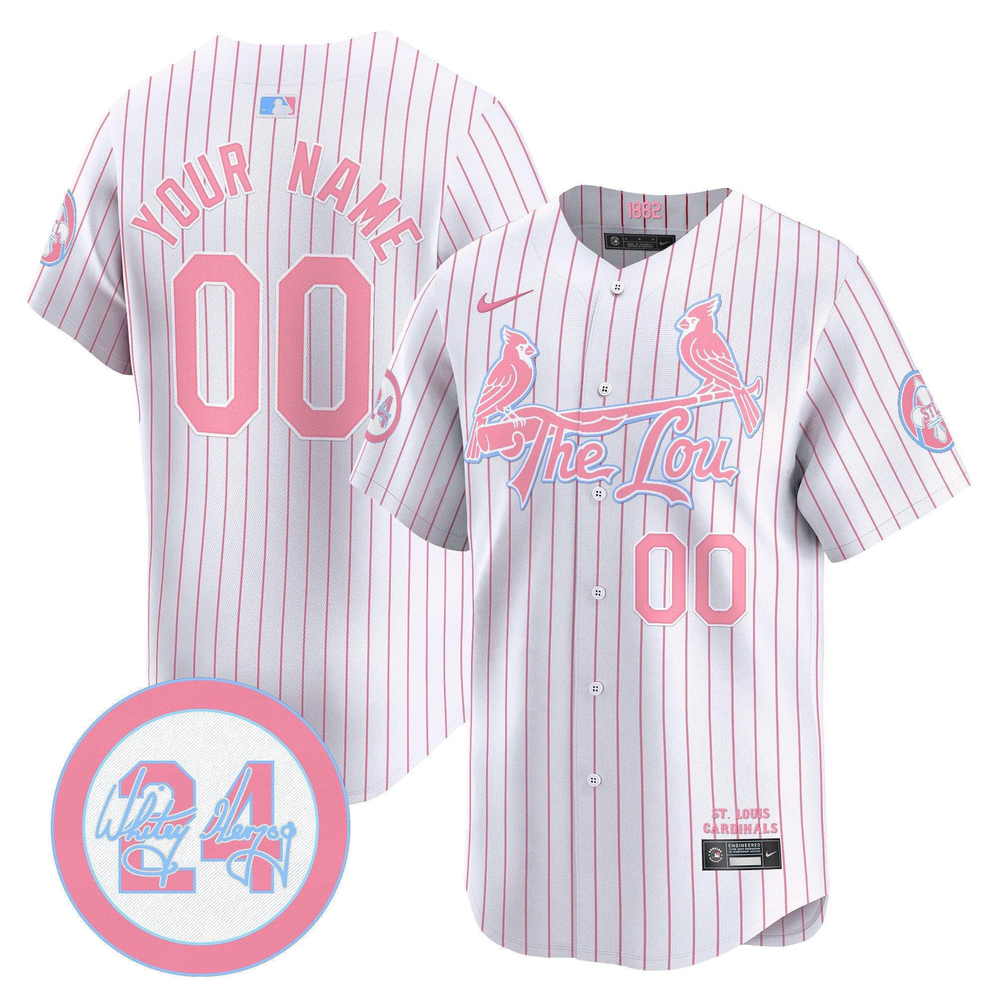 St. Louis Bubblegum Pink Vapor Premier Limited Custom Jersey