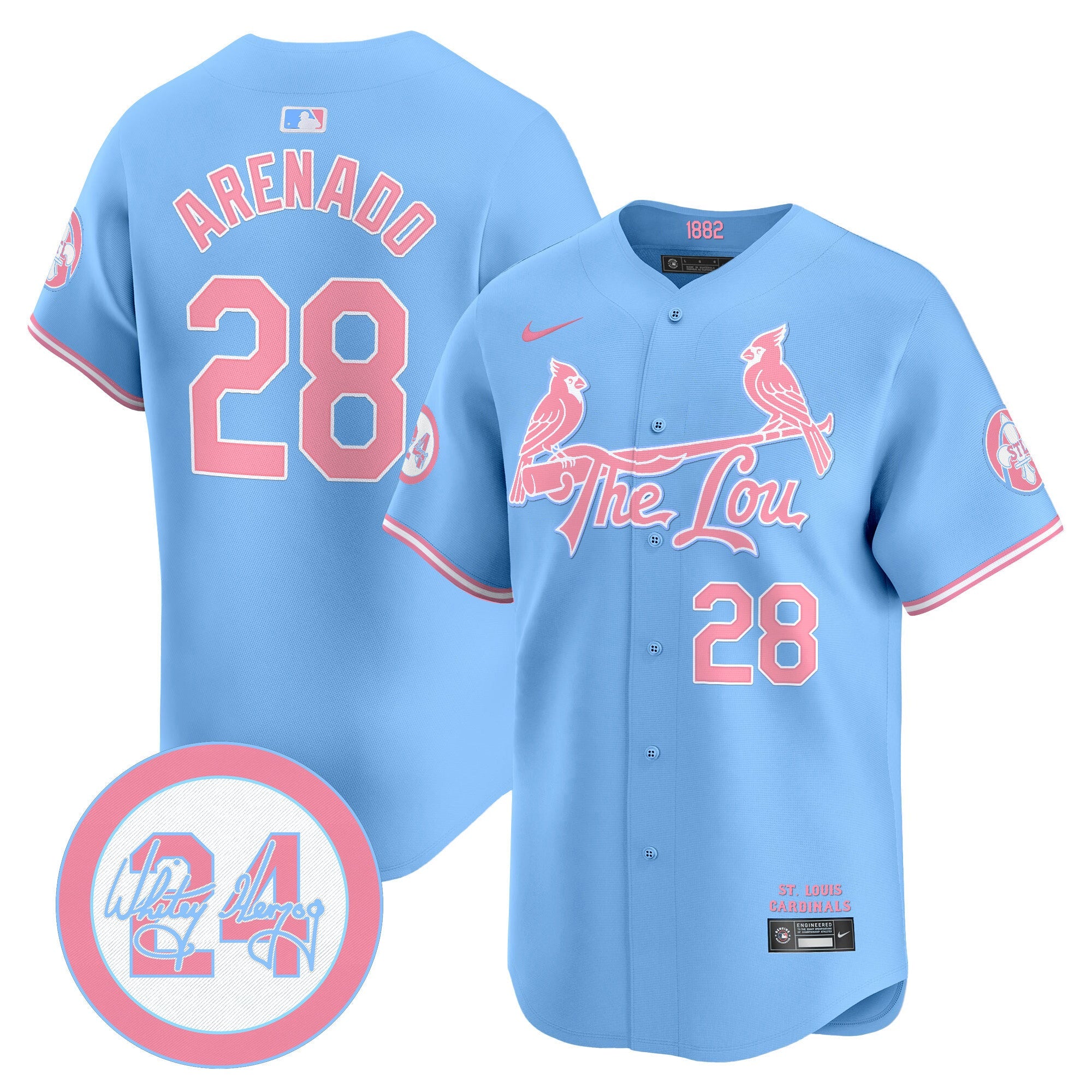 Unisex St. Louis Bubblegum Pink Vapor Premier Limited Jersey