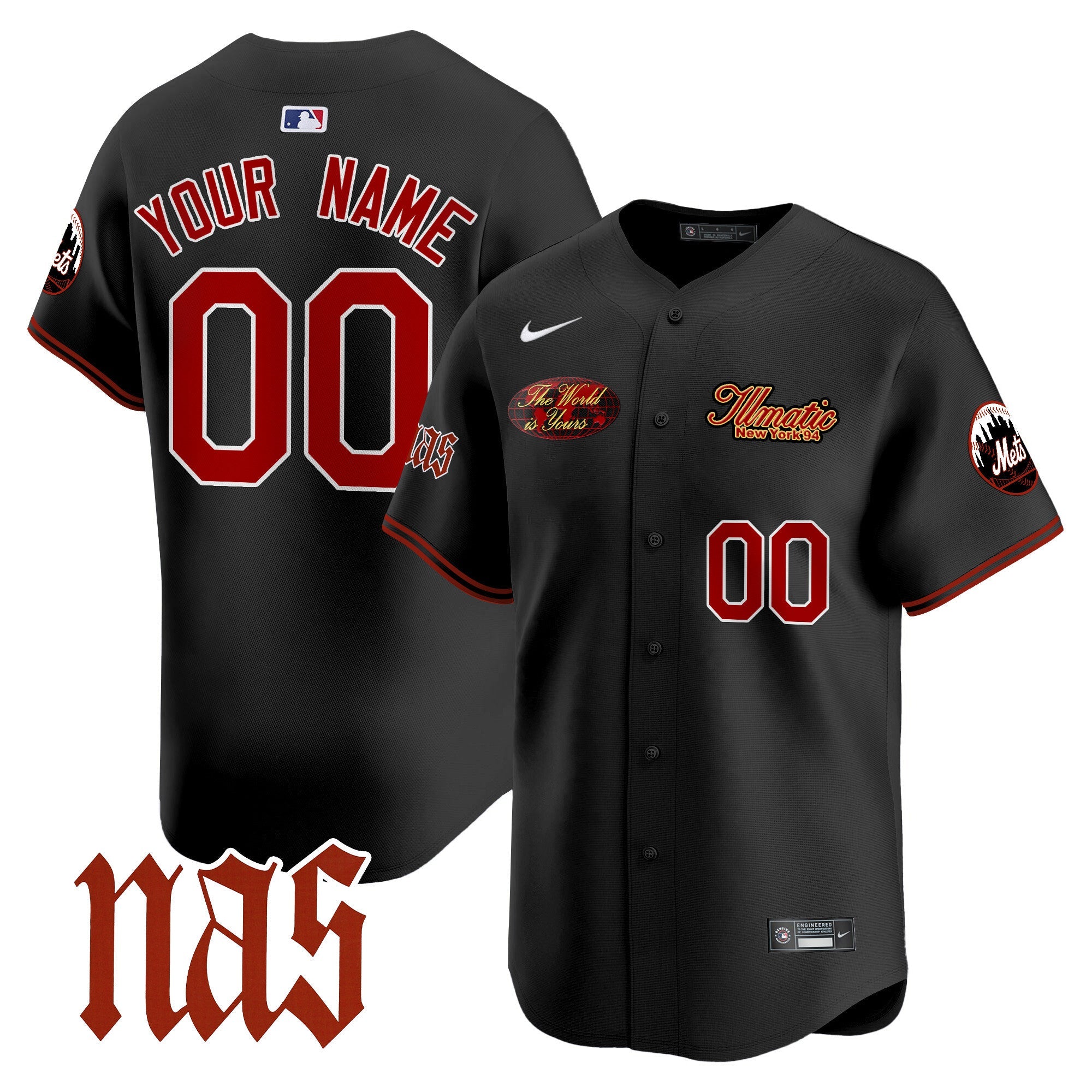 Nas Illmatic Vapor Premier Limited Custom Jersey V2