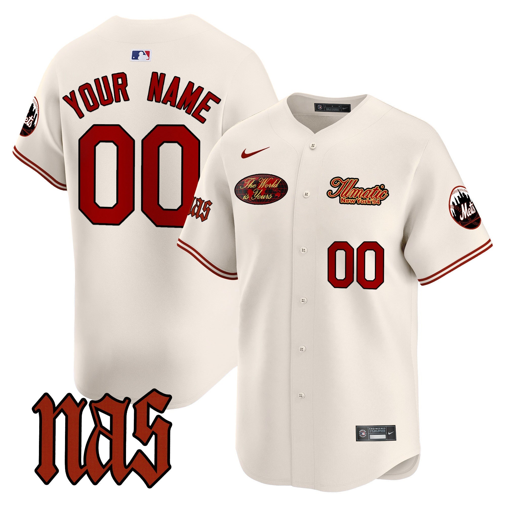 Nas Illmatic Vapor Premier Limited Custom Jersey V2