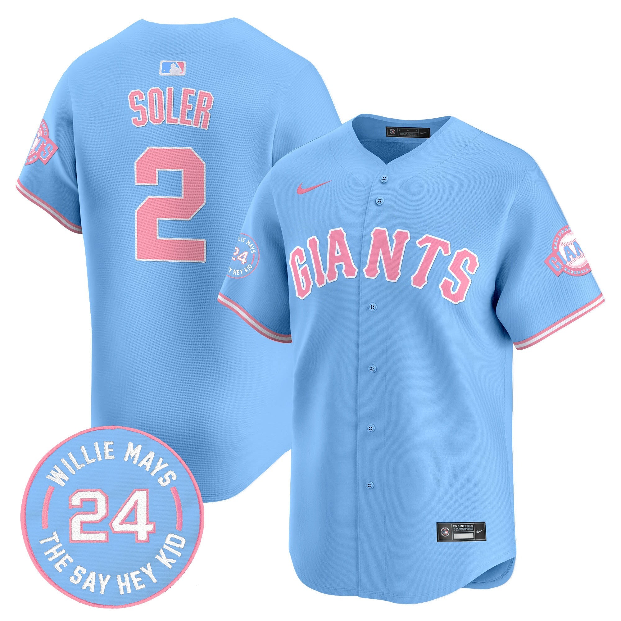 Unisex San Francisco Bubblegum Pink Vapor Premier Limited Jersey