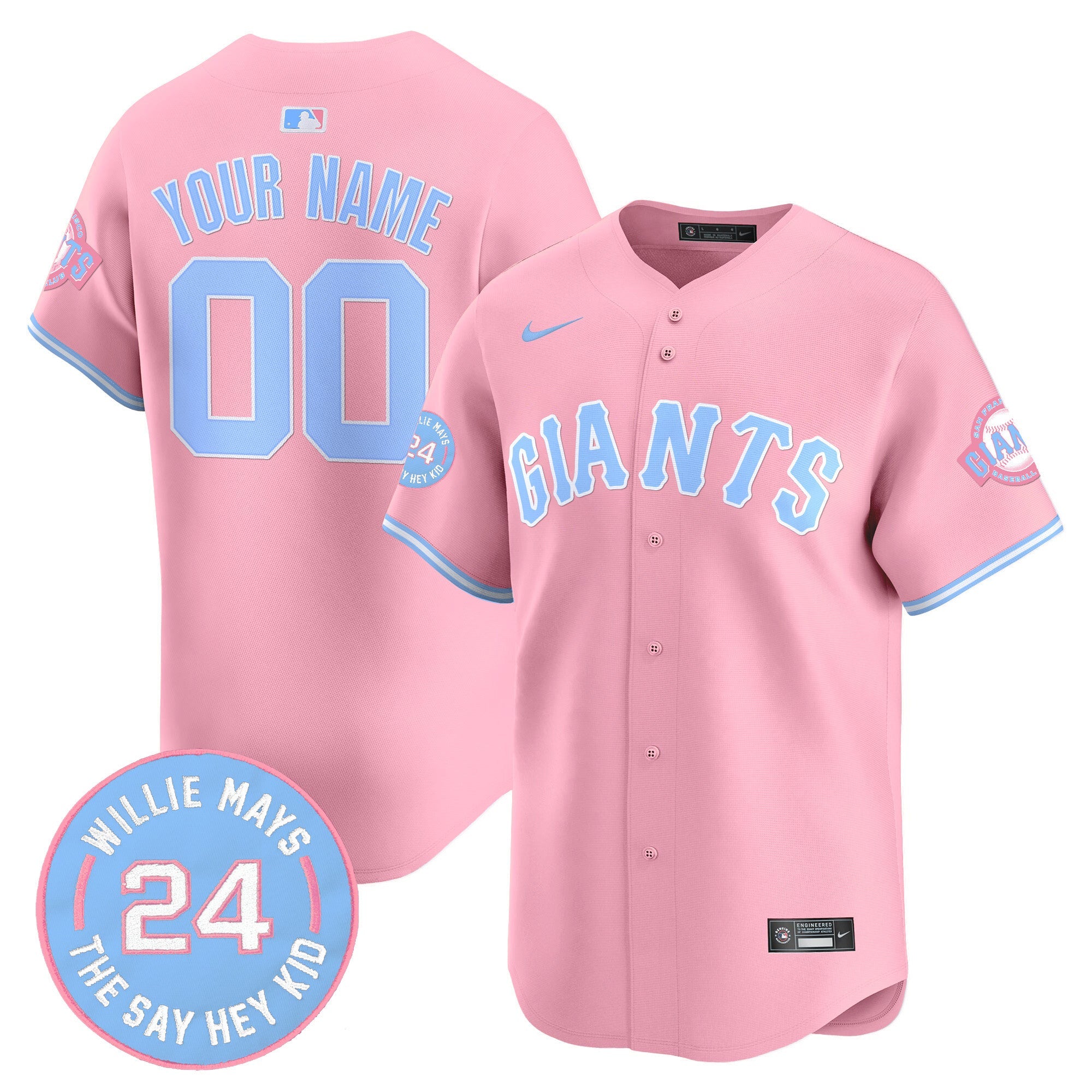 San Francisco Bubblegum Pink Vapor Premier Limited Custom Jersey