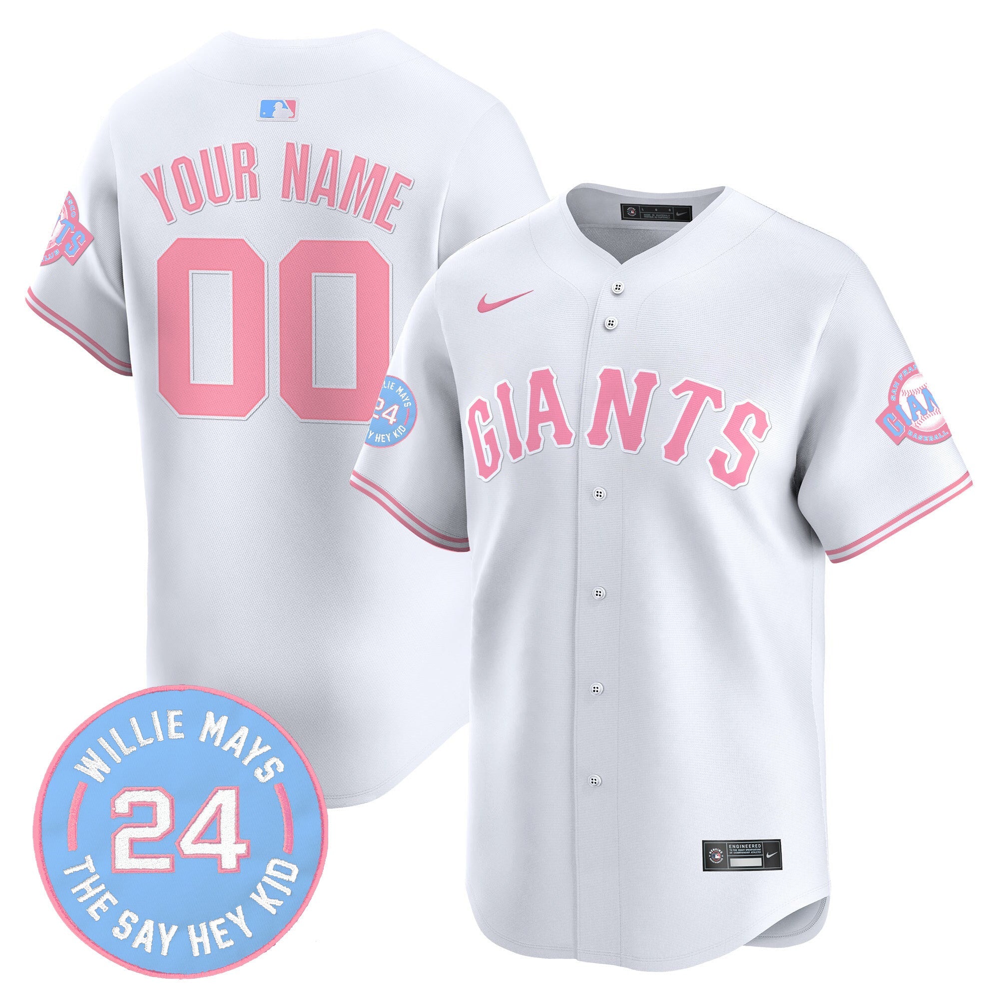 San Francisco Bubblegum Pink Vapor Premier Limited Custom Jersey