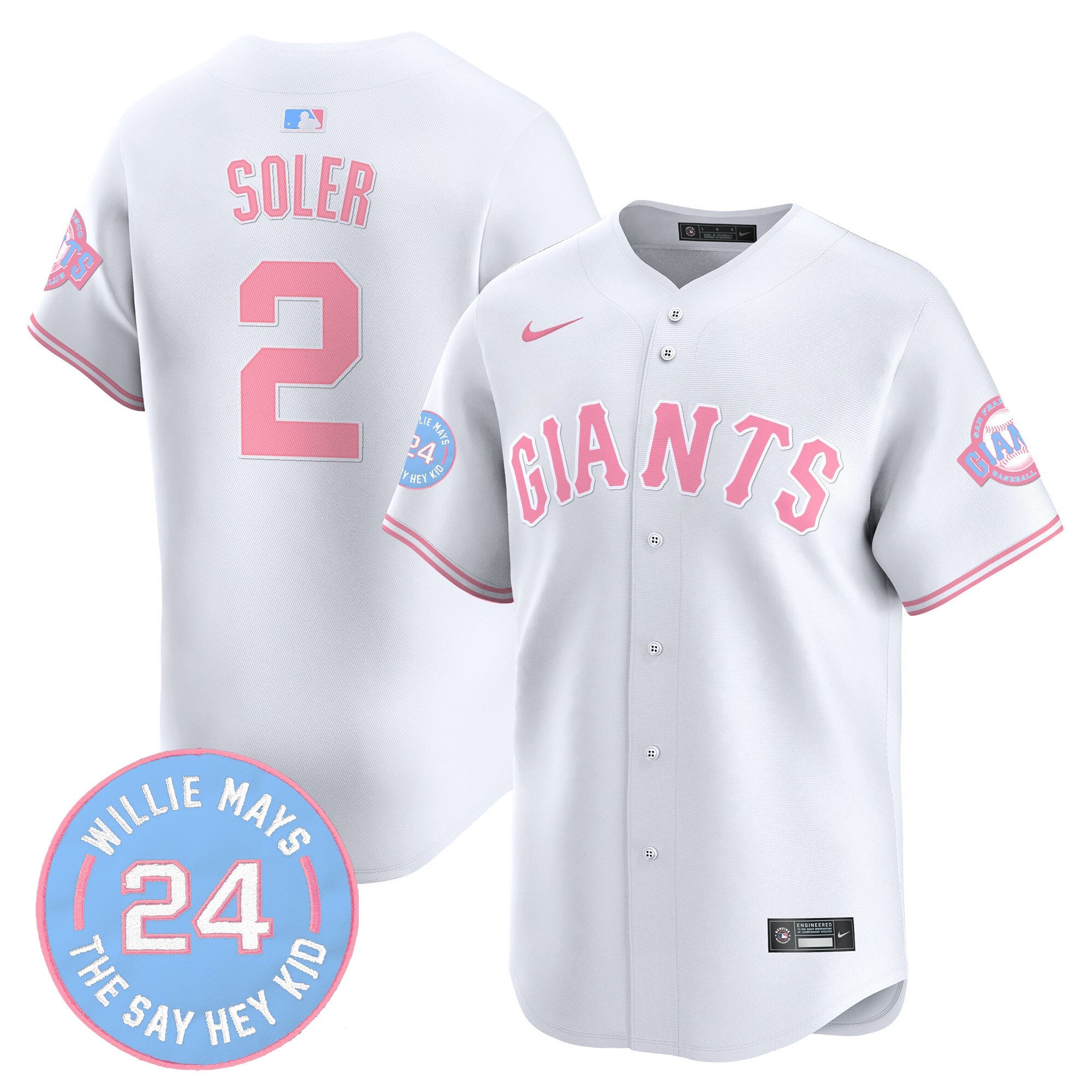 Unisex San Francisco Bubblegum Pink Vapor Premier Limited Jersey