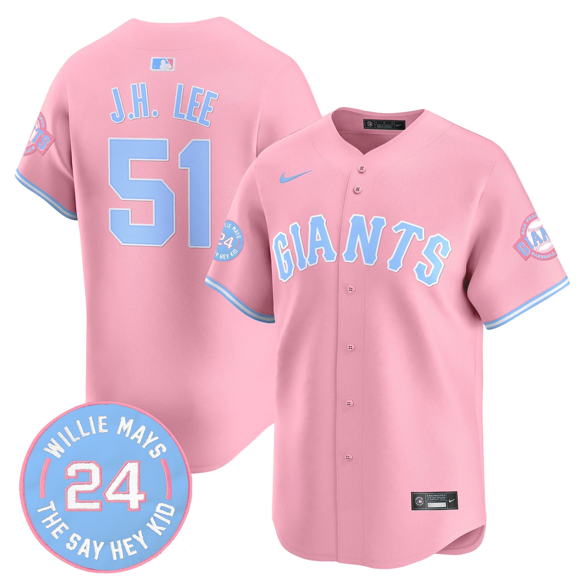 Unisex San Francisco Bubblegum Pink Vapor Premier Limited Jersey
