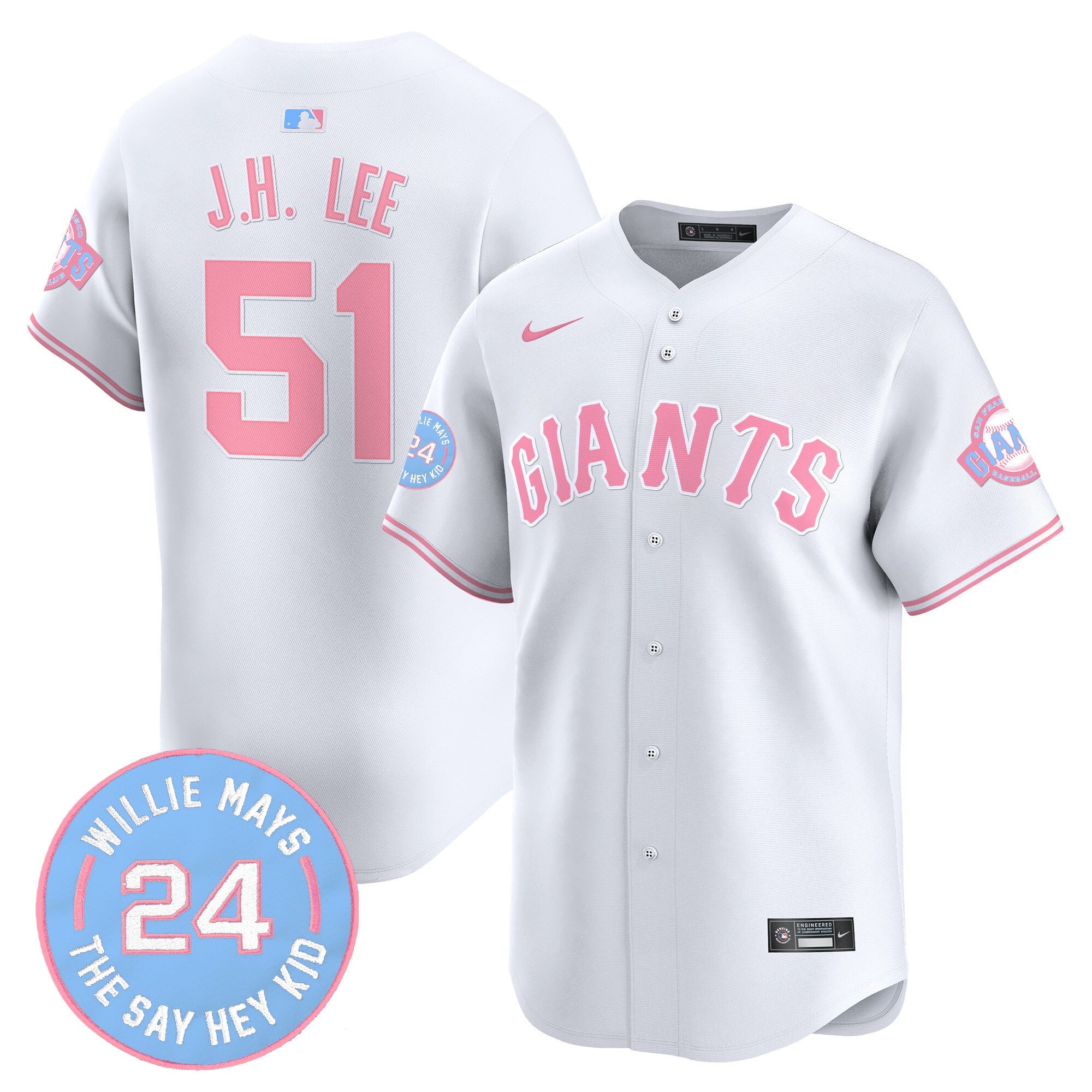 Unisex San Francisco Bubblegum Pink Vapor Premier Limited Jersey