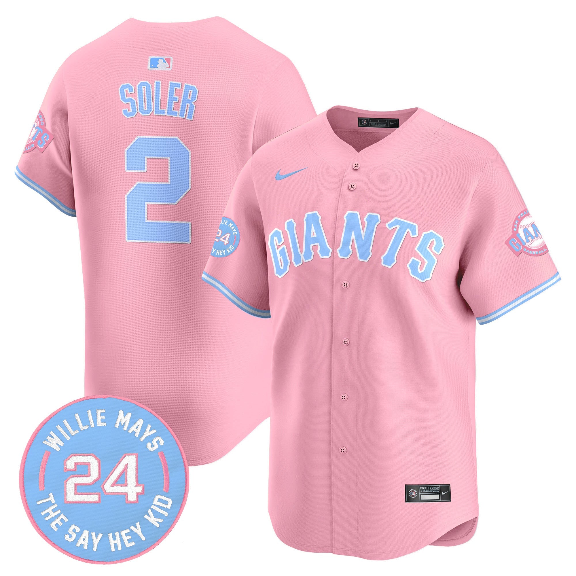 Unisex San Francisco Bubblegum Pink Vapor Premier Limited Jersey