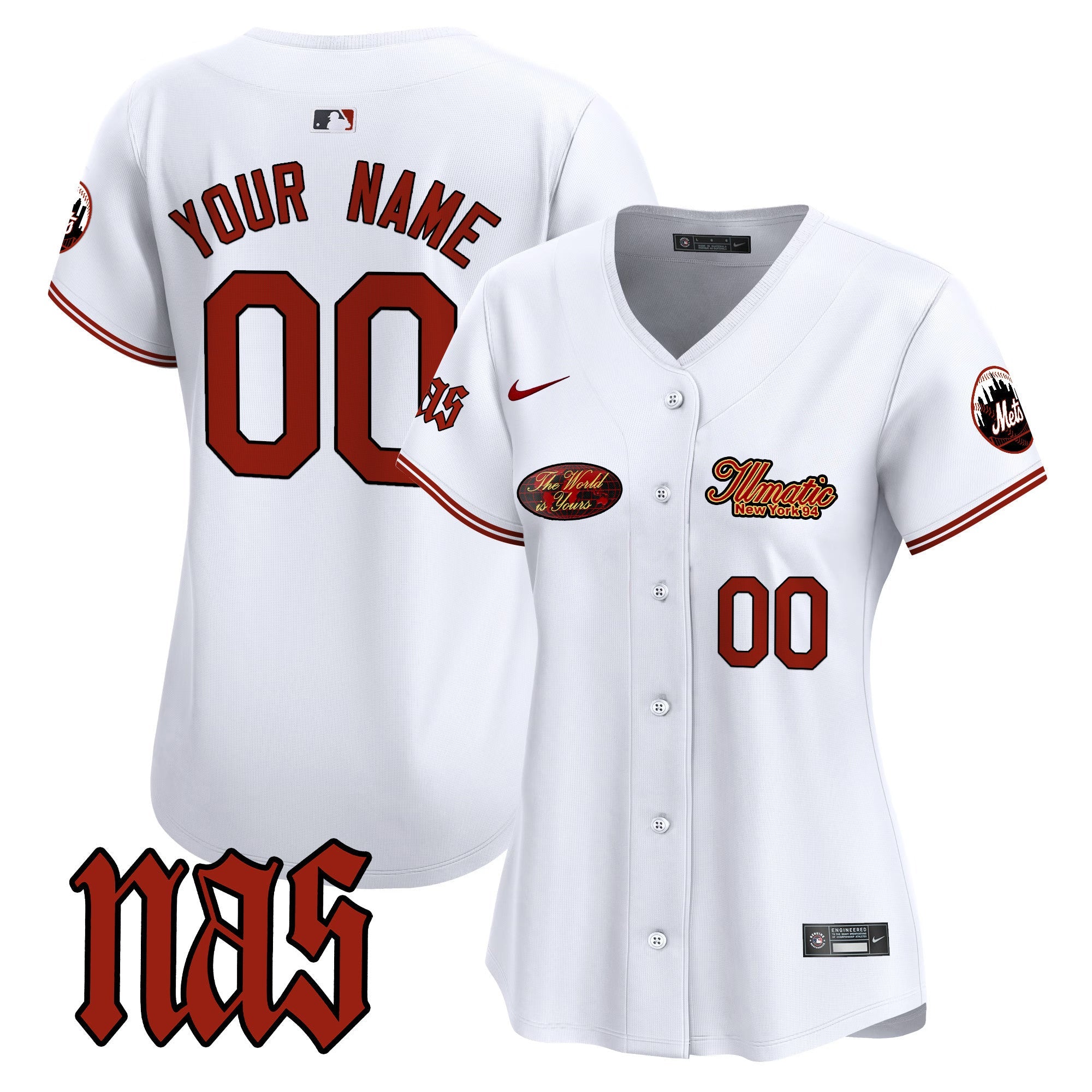 Nas Illmatic Vapor Premier Limited Custom Jersey V2