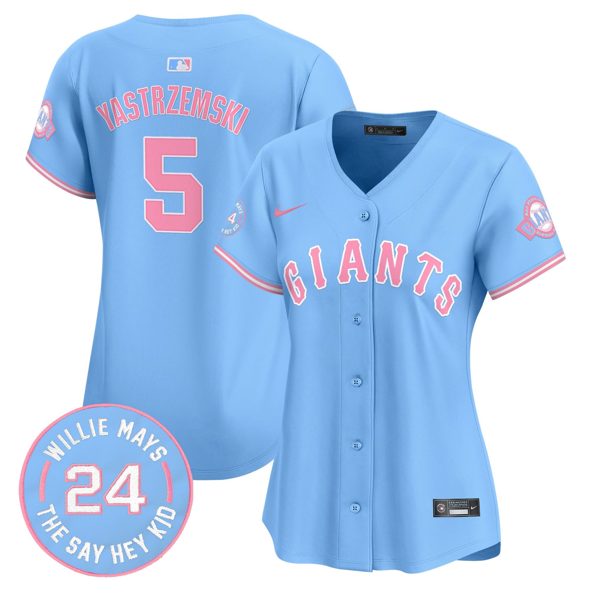 Women’s Unisex San Francisco Bubblegum Pink Vapor Premier Limited Jersey