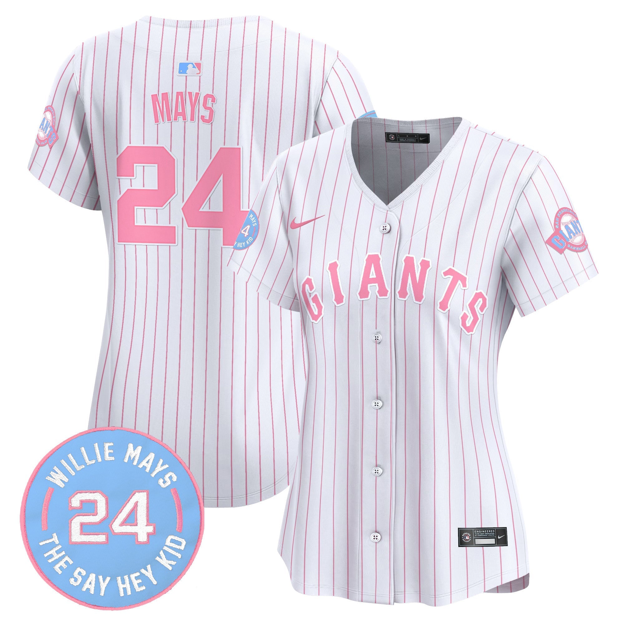 Women’s Unisex San Francisco Bubblegum Pink Vapor Premier Limited Jersey