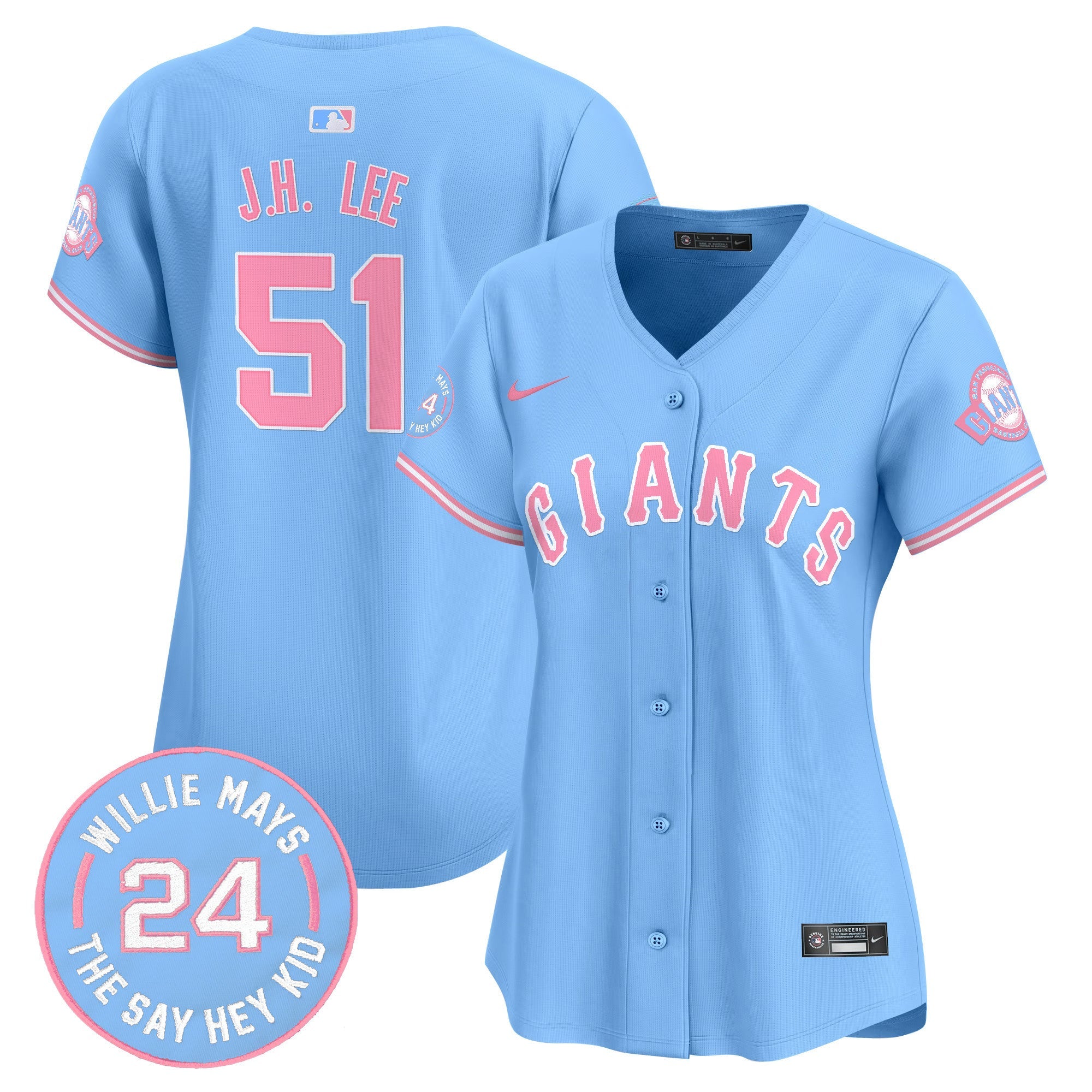 Women’s Unisex San Francisco Bubblegum Pink Vapor Premier Limited Jersey