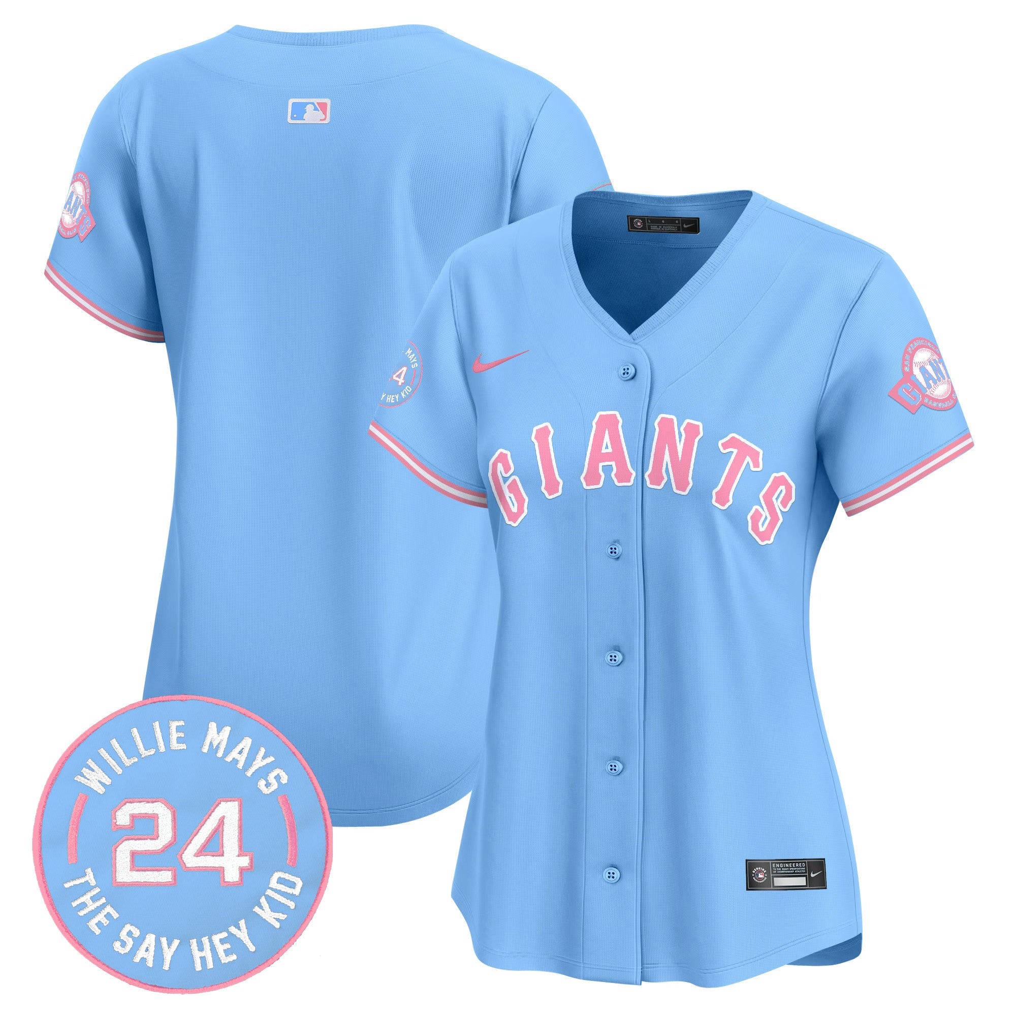 Women’s Unisex San Francisco Bubblegum Pink Vapor Premier Limited Jersey