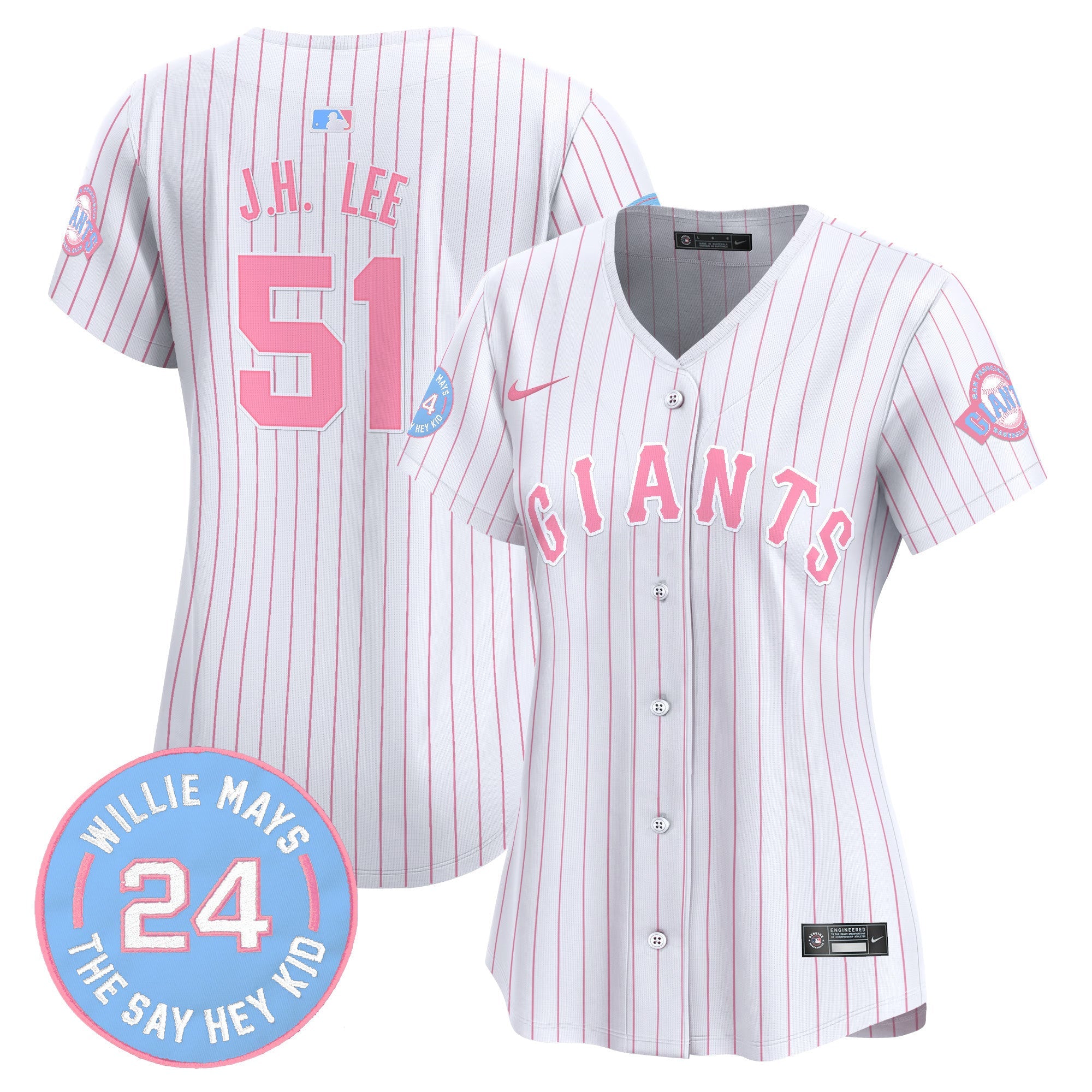 Women’s Unisex San Francisco Bubblegum Pink Vapor Premier Limited Jersey