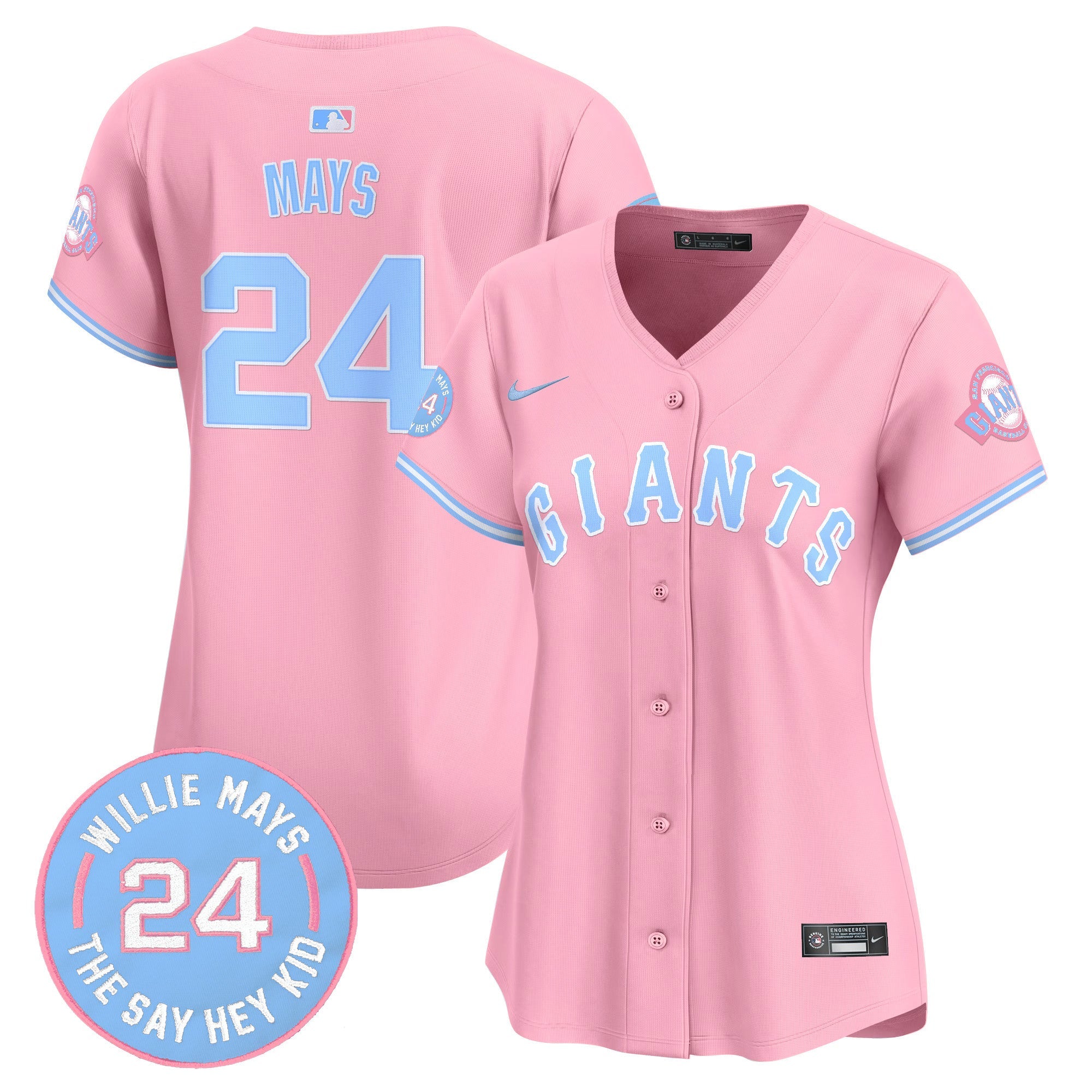 Women’s Unisex San Francisco Bubblegum Pink Vapor Premier Limited Jersey