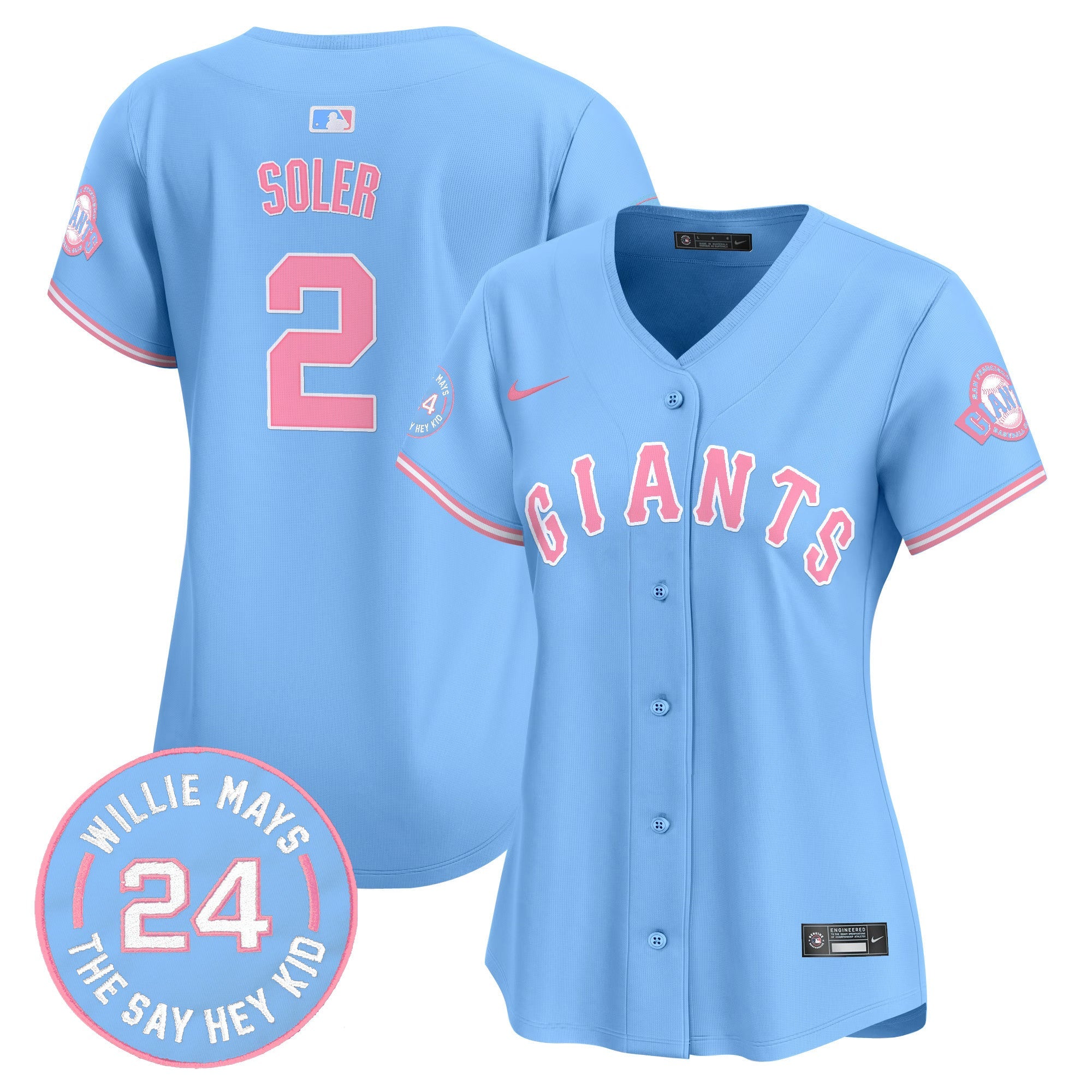Women’s Unisex San Francisco Bubblegum Pink Vapor Premier Limited Jersey