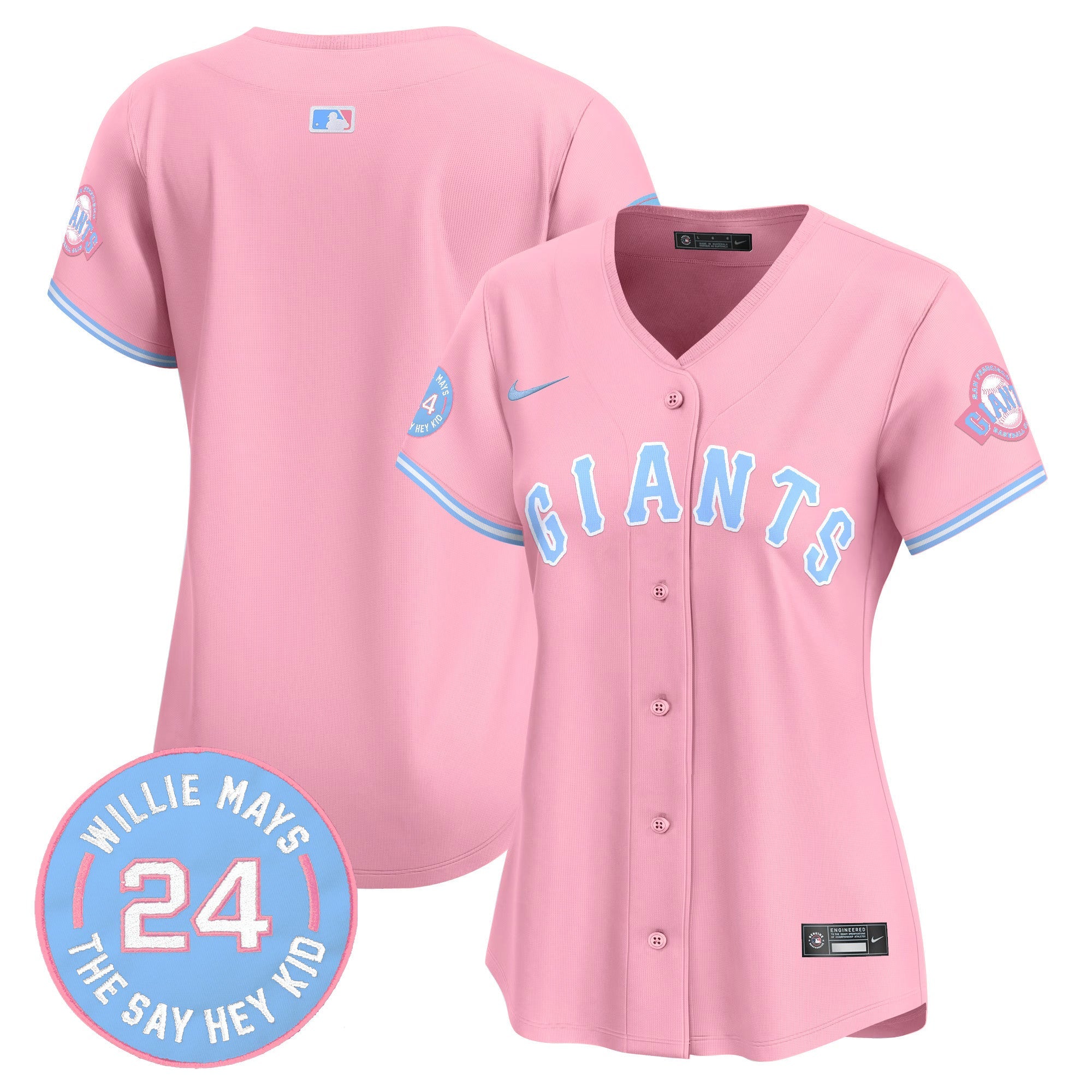 Women’s Unisex San Francisco Bubblegum Pink Vapor Premier Limited Jersey