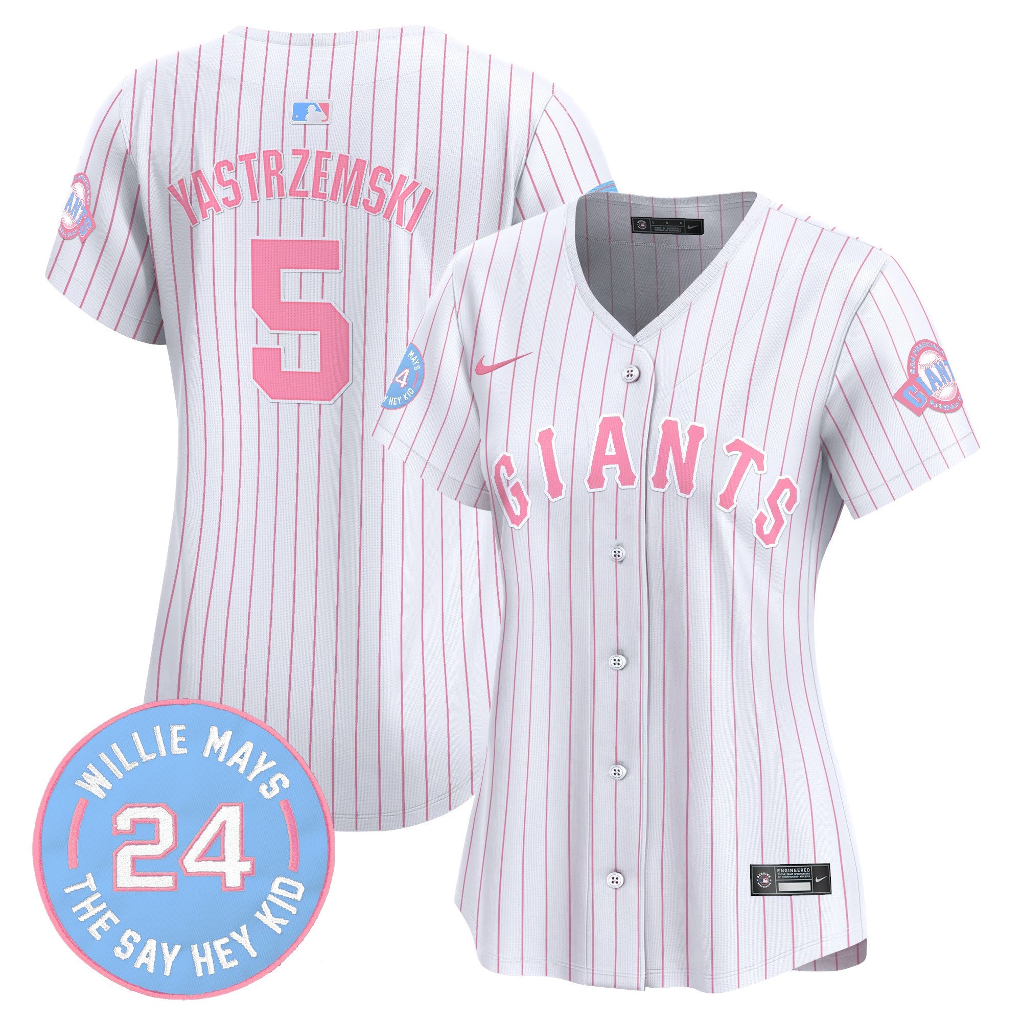 Women’s Unisex San Francisco Bubblegum Pink Vapor Premier Limited Jersey