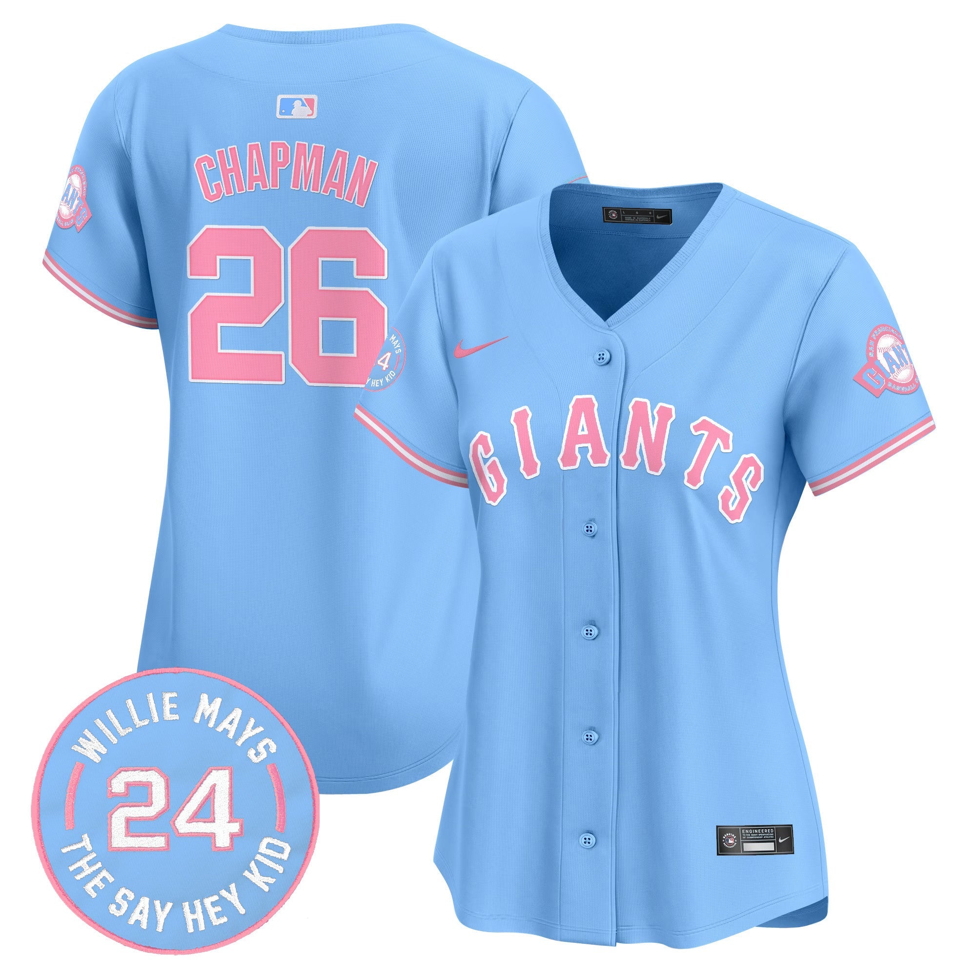 Women’s Unisex San Francisco Bubblegum Pink Vapor Premier Limited Jersey