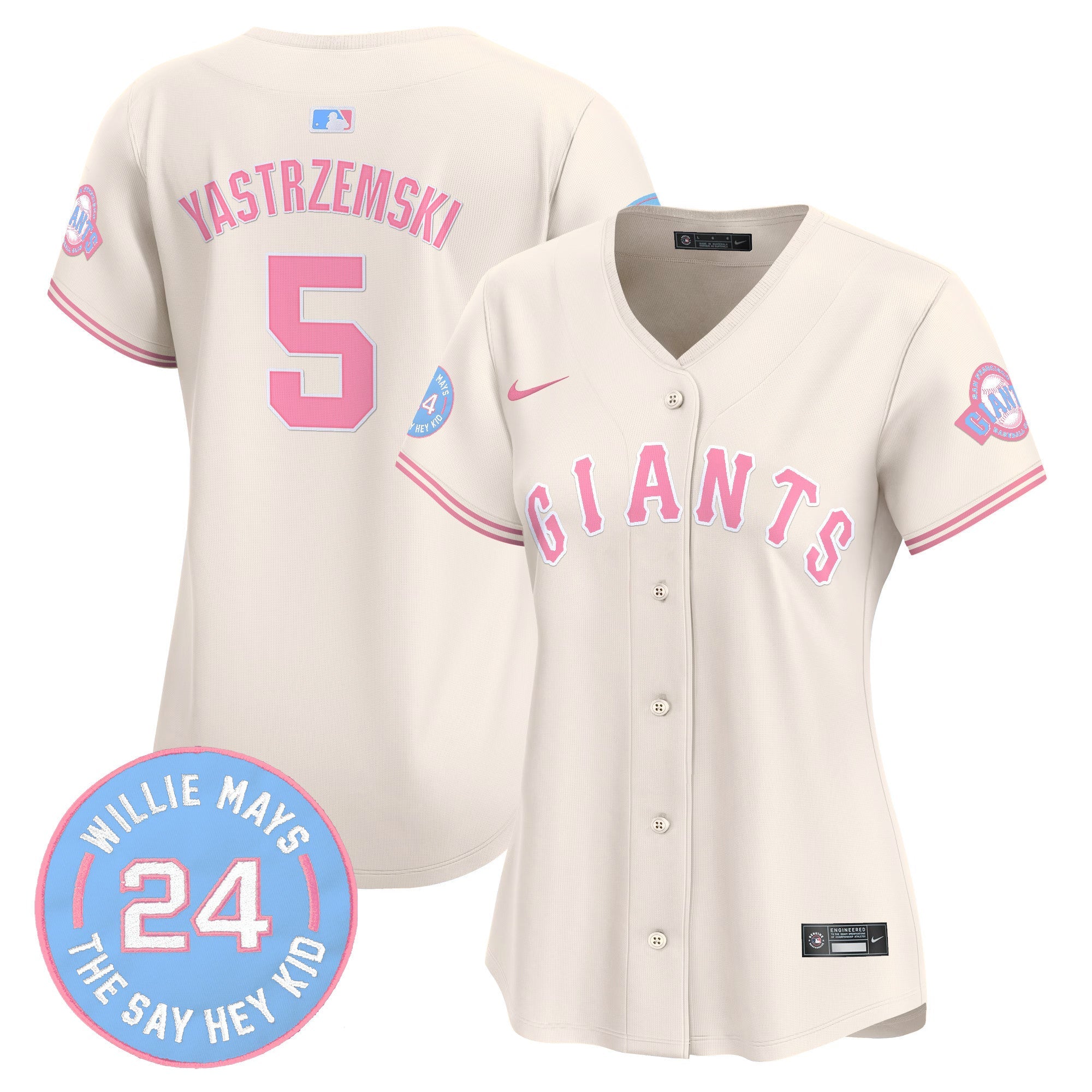 Women’s Unisex San Francisco Bubblegum Pink Vapor Premier Limited Jersey