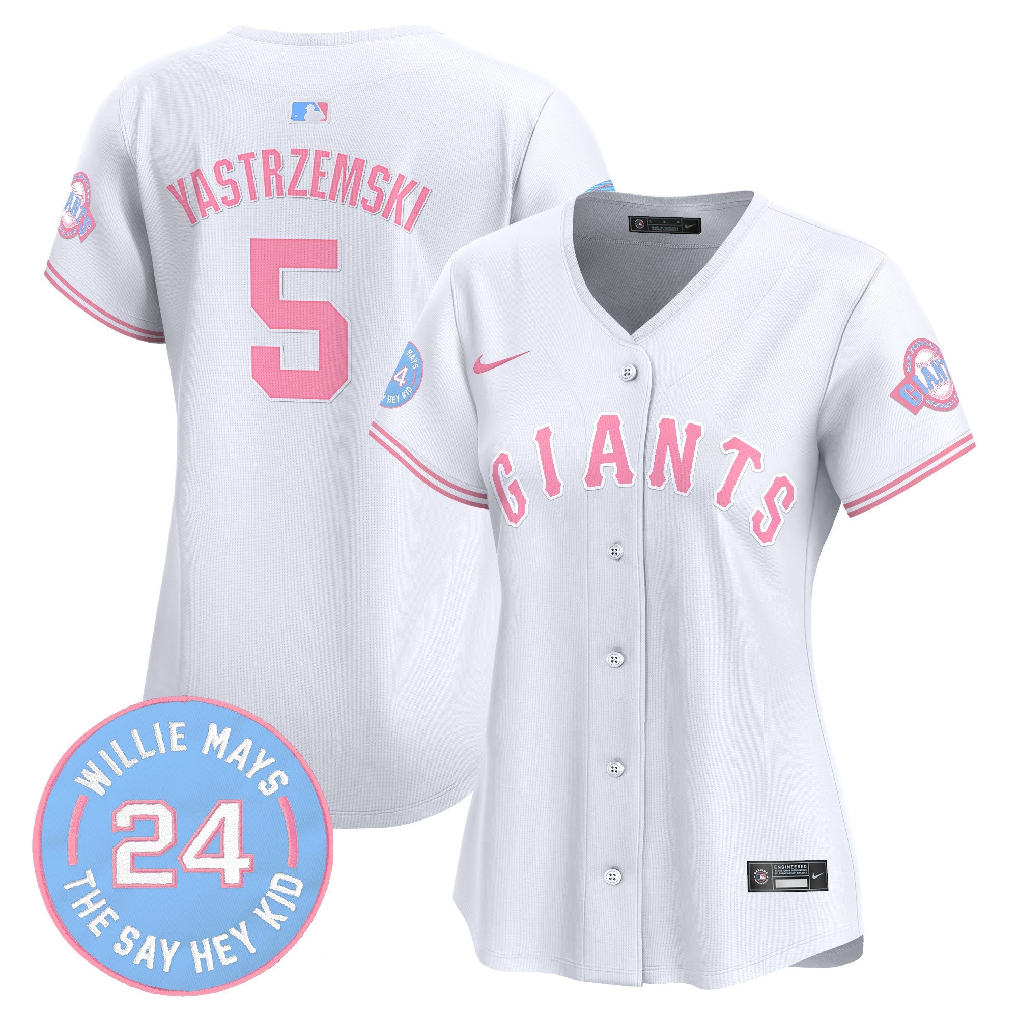 Women’s Unisex San Francisco Bubblegum Pink Vapor Premier Limited Jersey