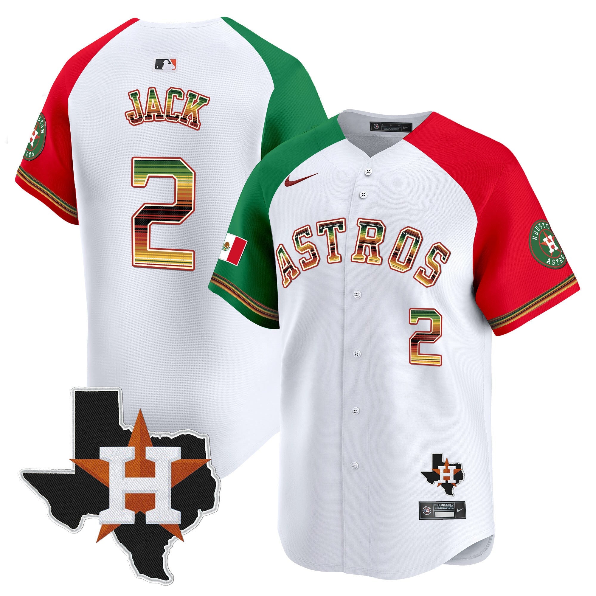 Men’s Houston Mexico Traditional Style Vapor Premier Limited Jersey