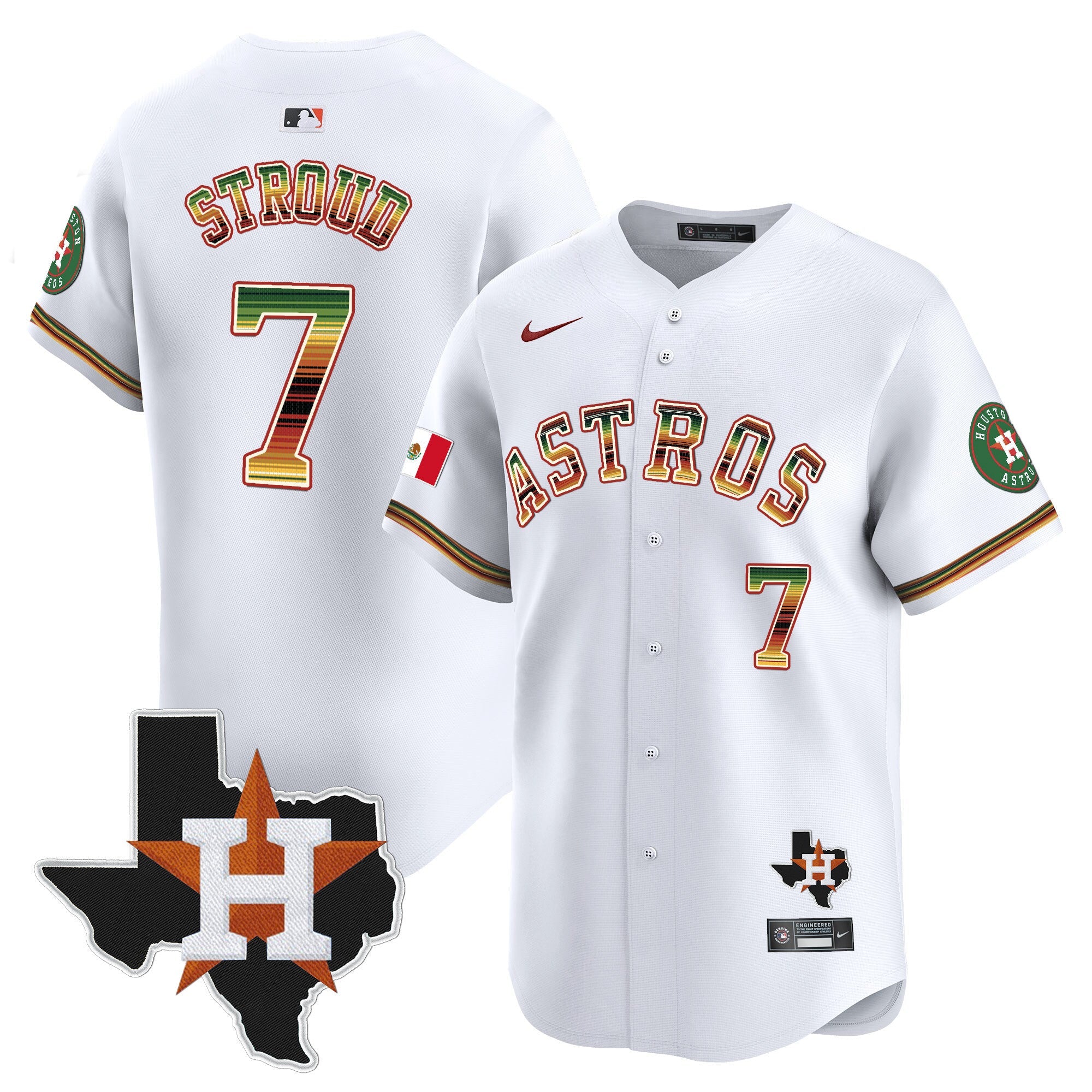Men’s Houston Mexico Traditional Style Vapor Premier Limited Jersey