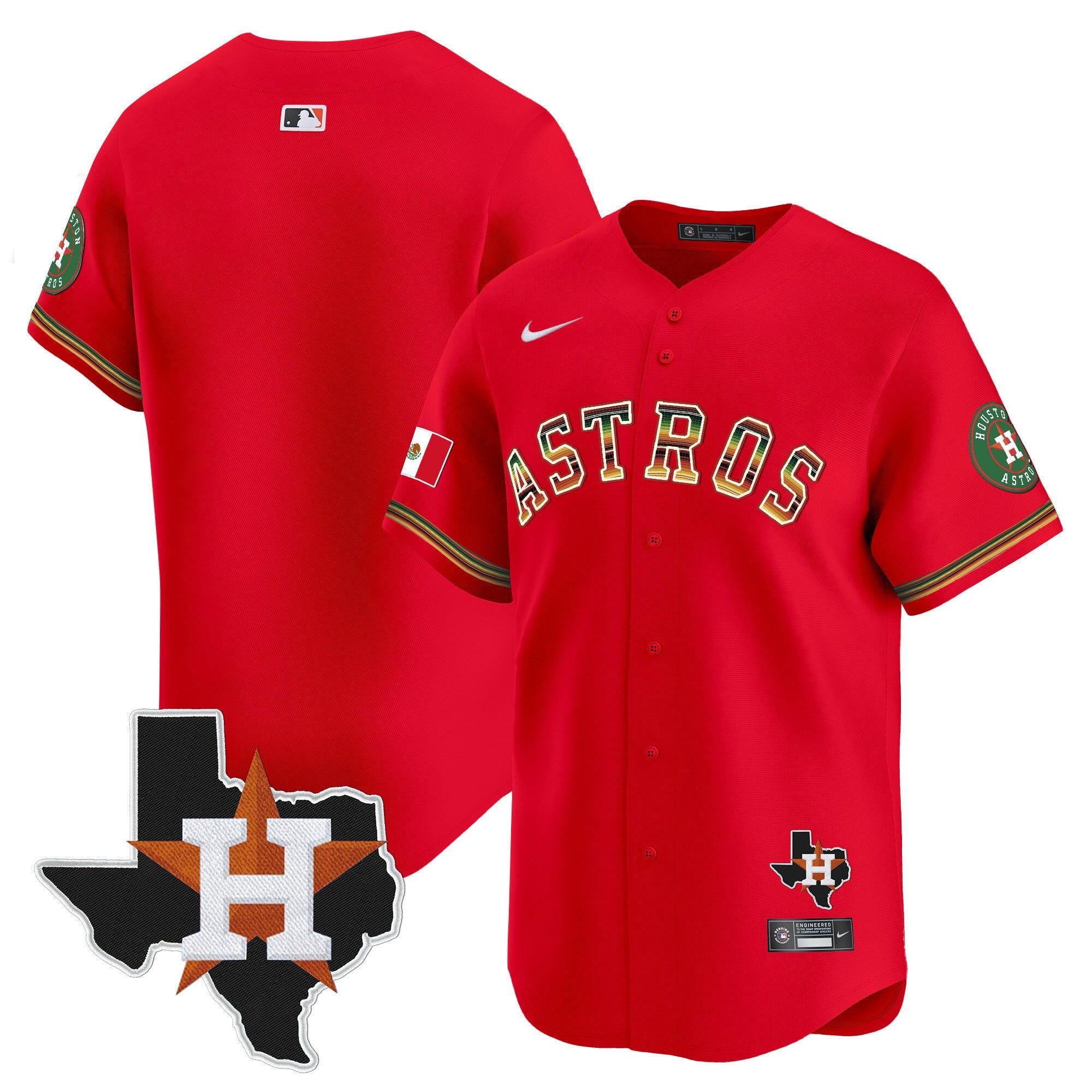 Men’s Houston Mexico Traditional Style Vapor Premier Limited Jersey