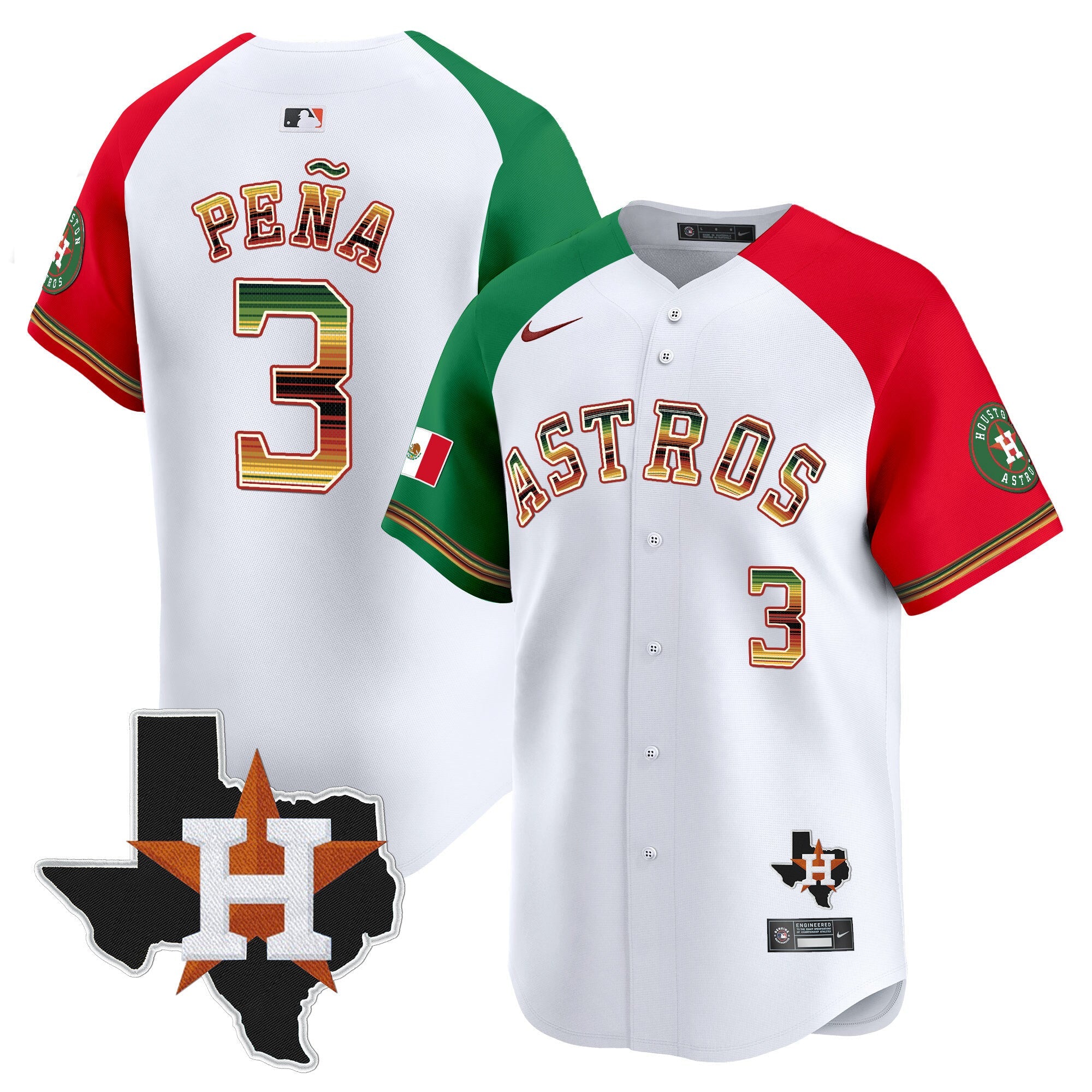 Men’s Houston Mexico Traditional Style Vapor Premier Limited Jersey