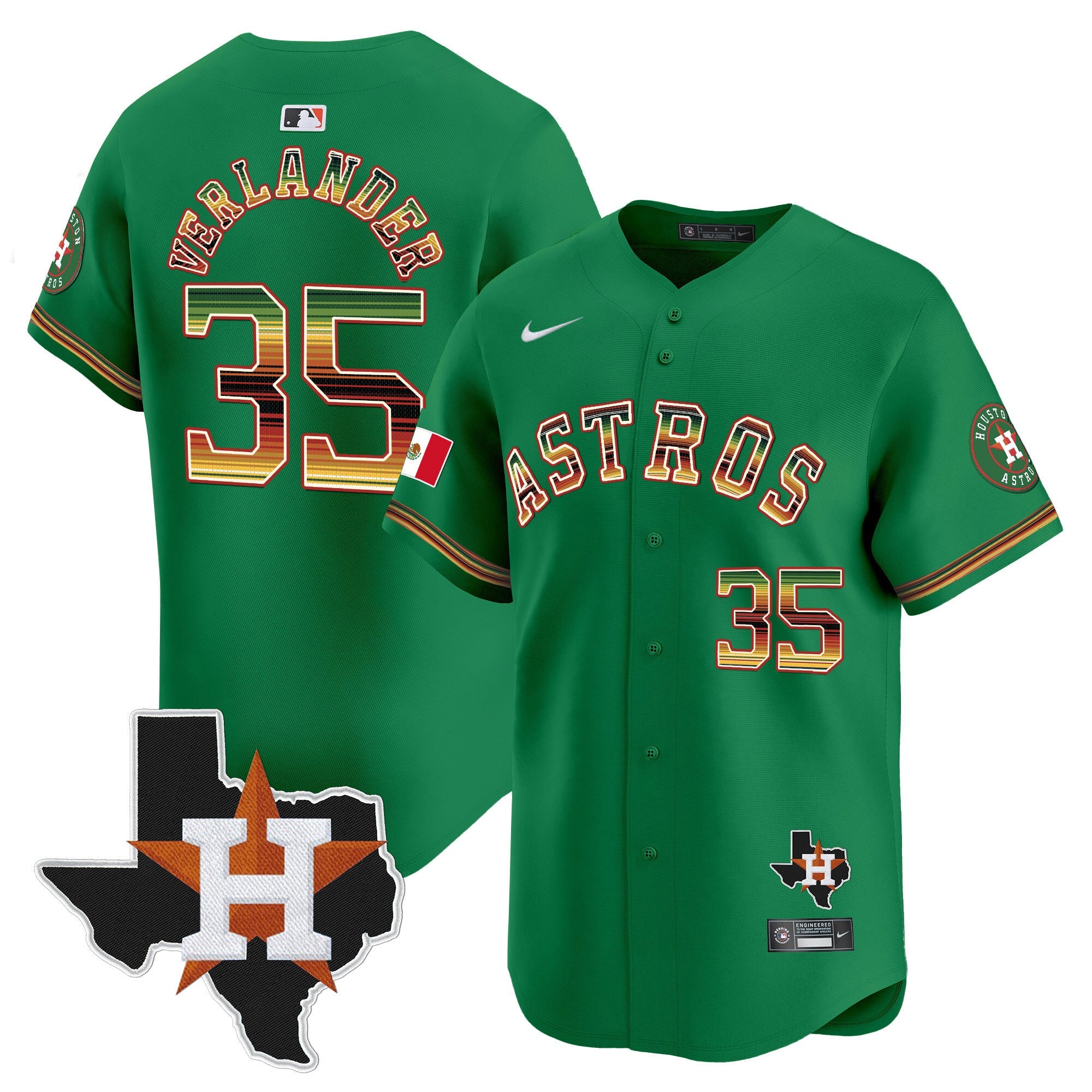Men’s Houston Mexico Traditional Style Vapor Premier Limited Jersey