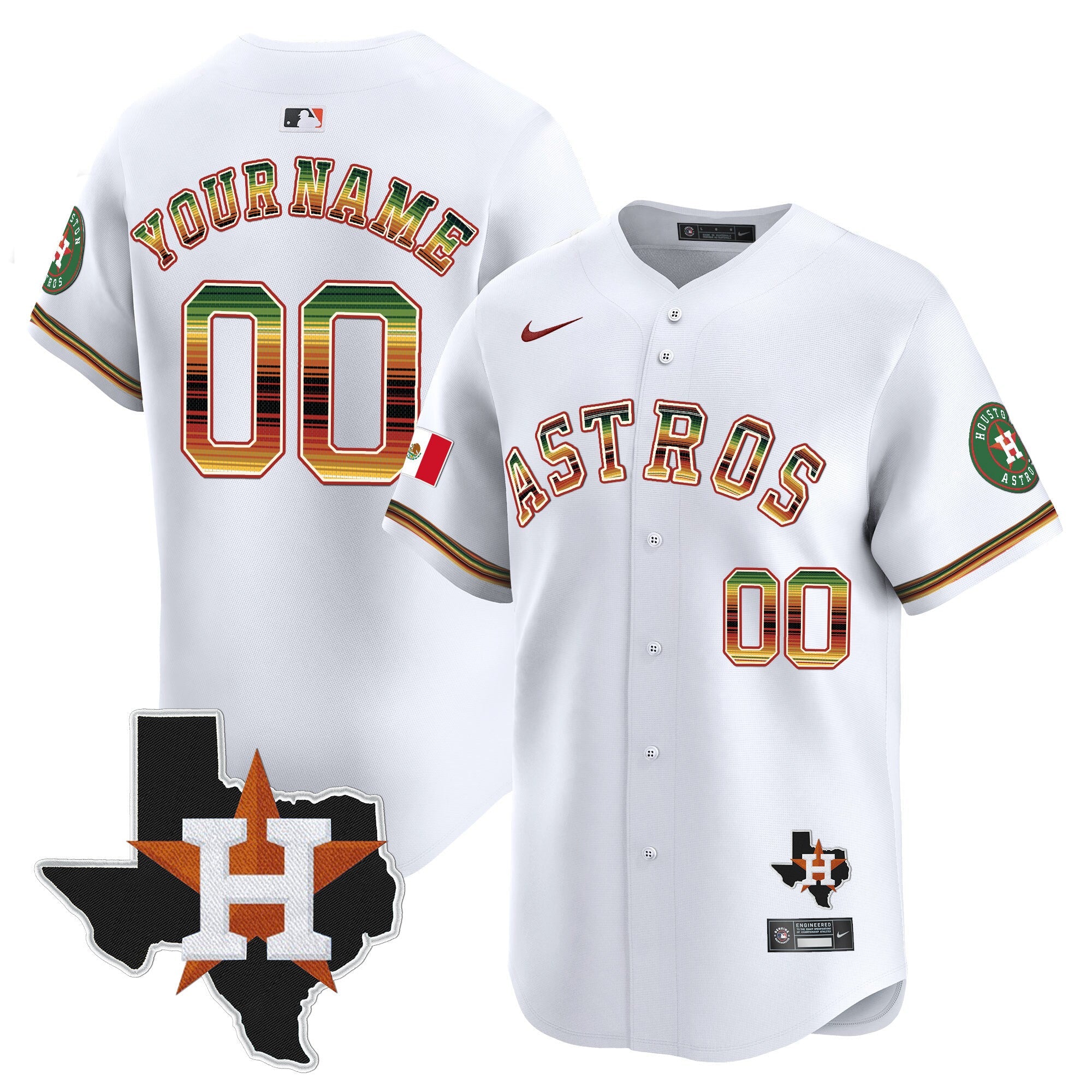 Houston Mexico Traditional Style Vapor Premier Limited Custom Jersey