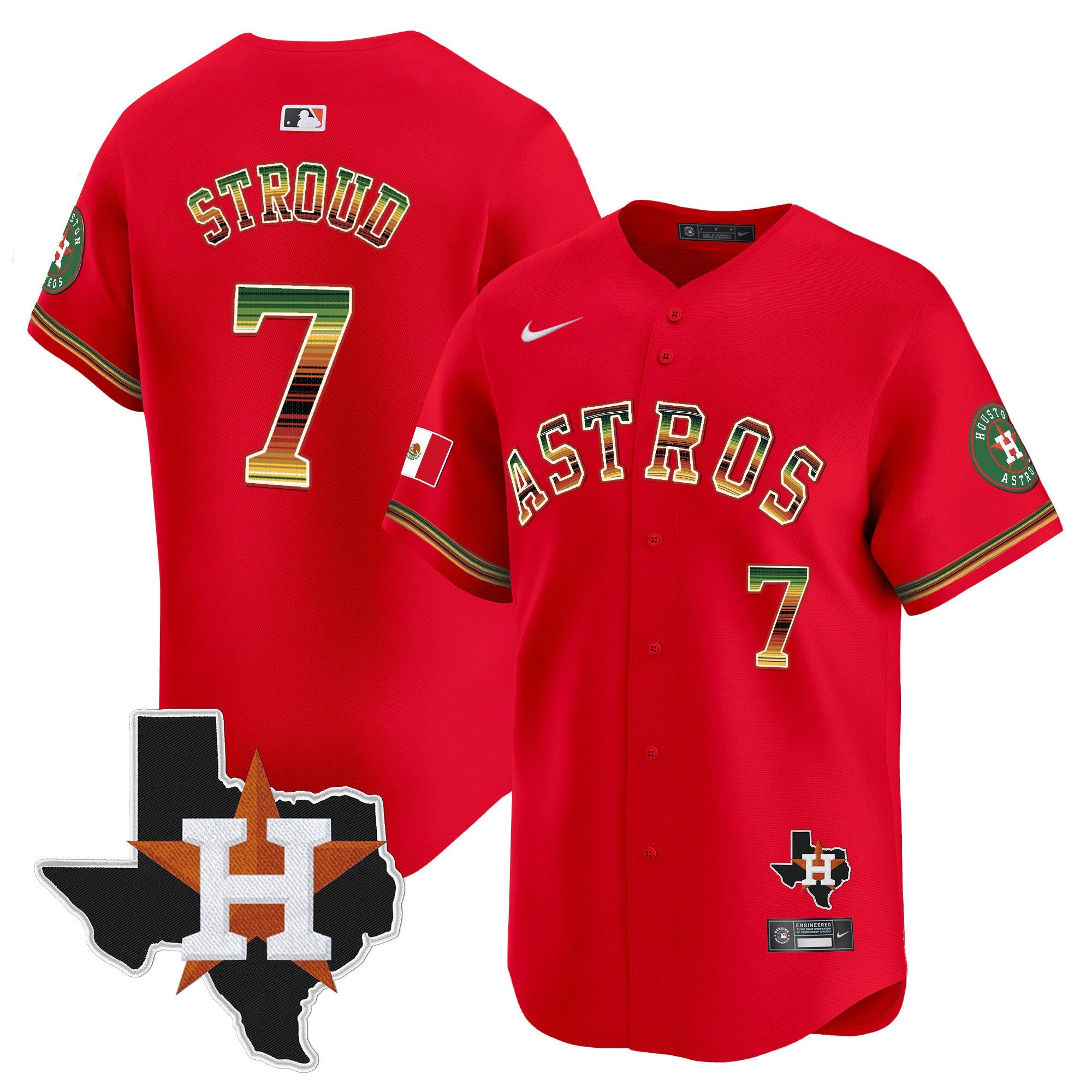 Men’s Houston Mexico Traditional Style Vapor Premier Limited Jersey