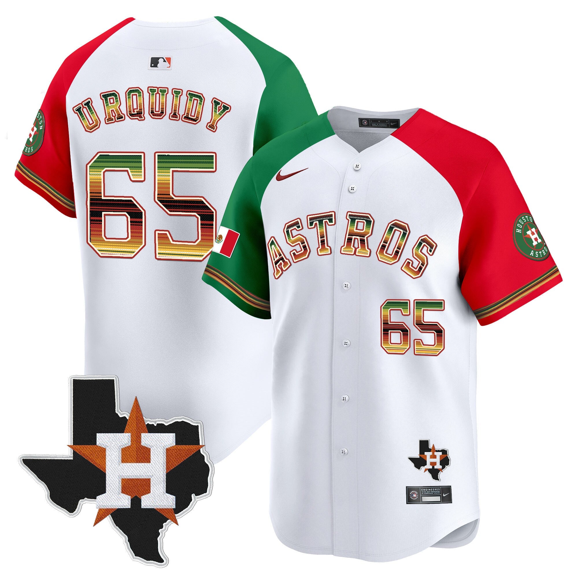 Men’s Houston Mexico Traditional Style Vapor Premier Limited Jersey