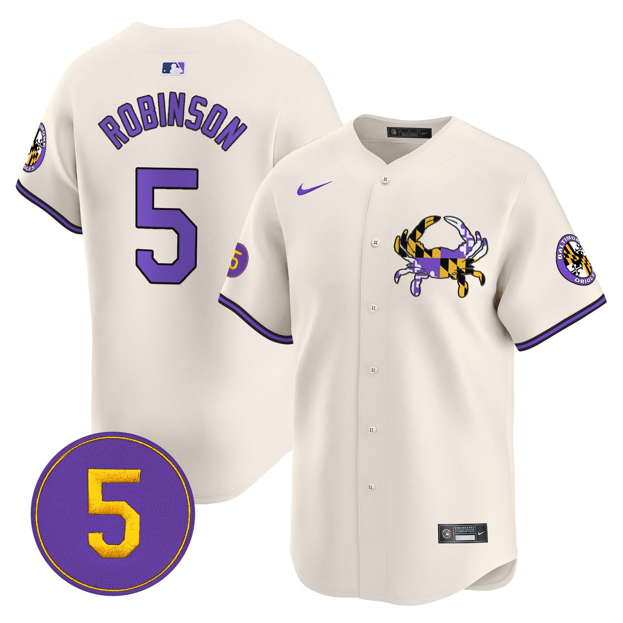 Men’s Baltimore Purple Vapor Premier Limited Jersey
