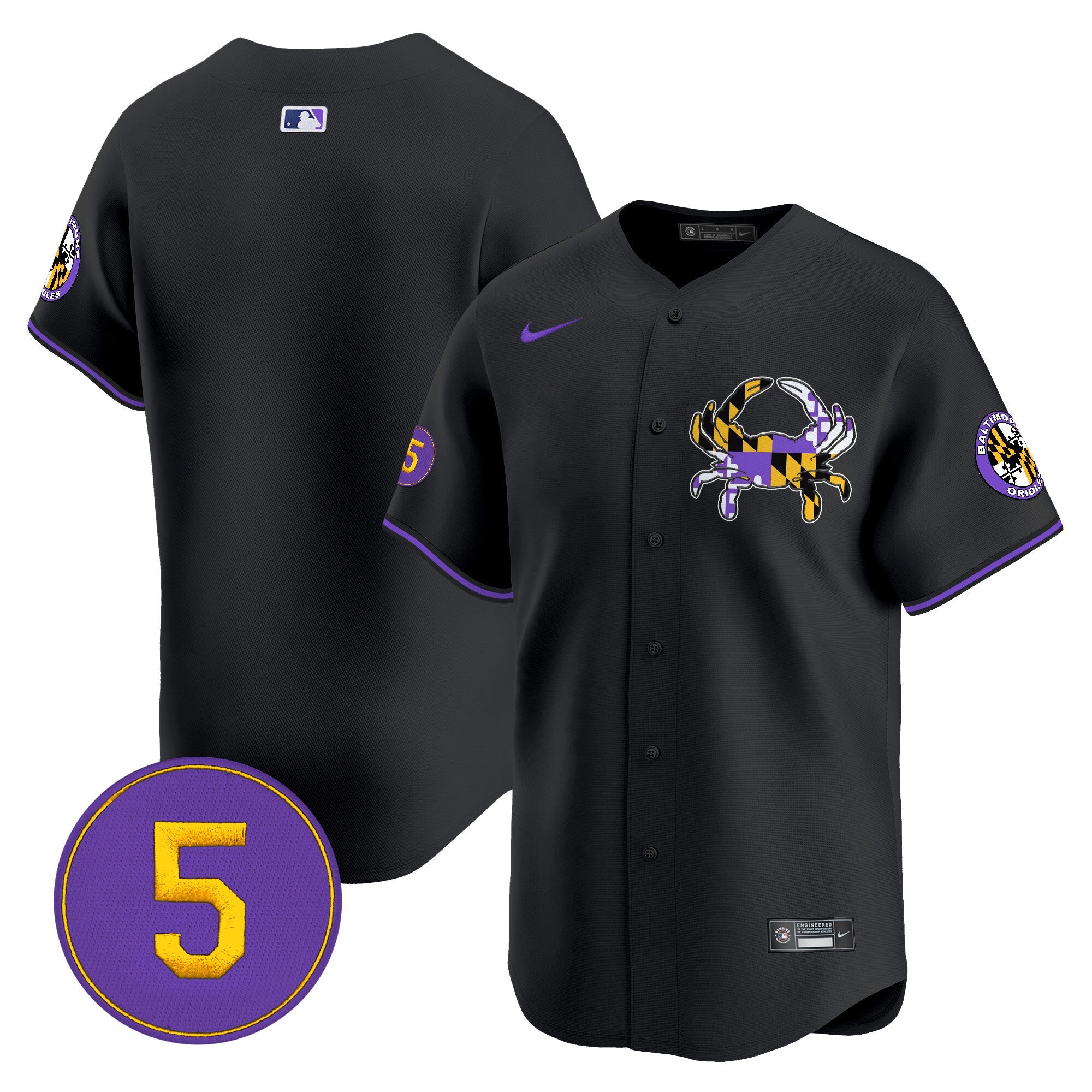 Men’s Baltimore Purple Vapor Premier Limited Jersey