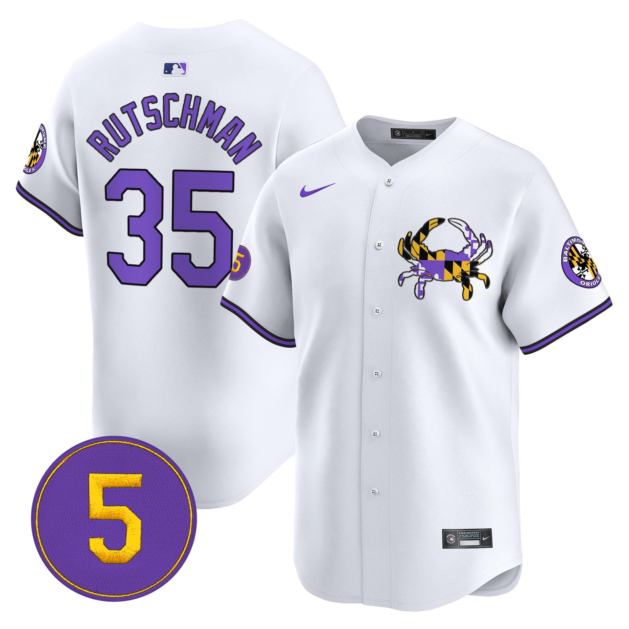 Men’s Baltimore Purple Vapor Premier Limited Jersey