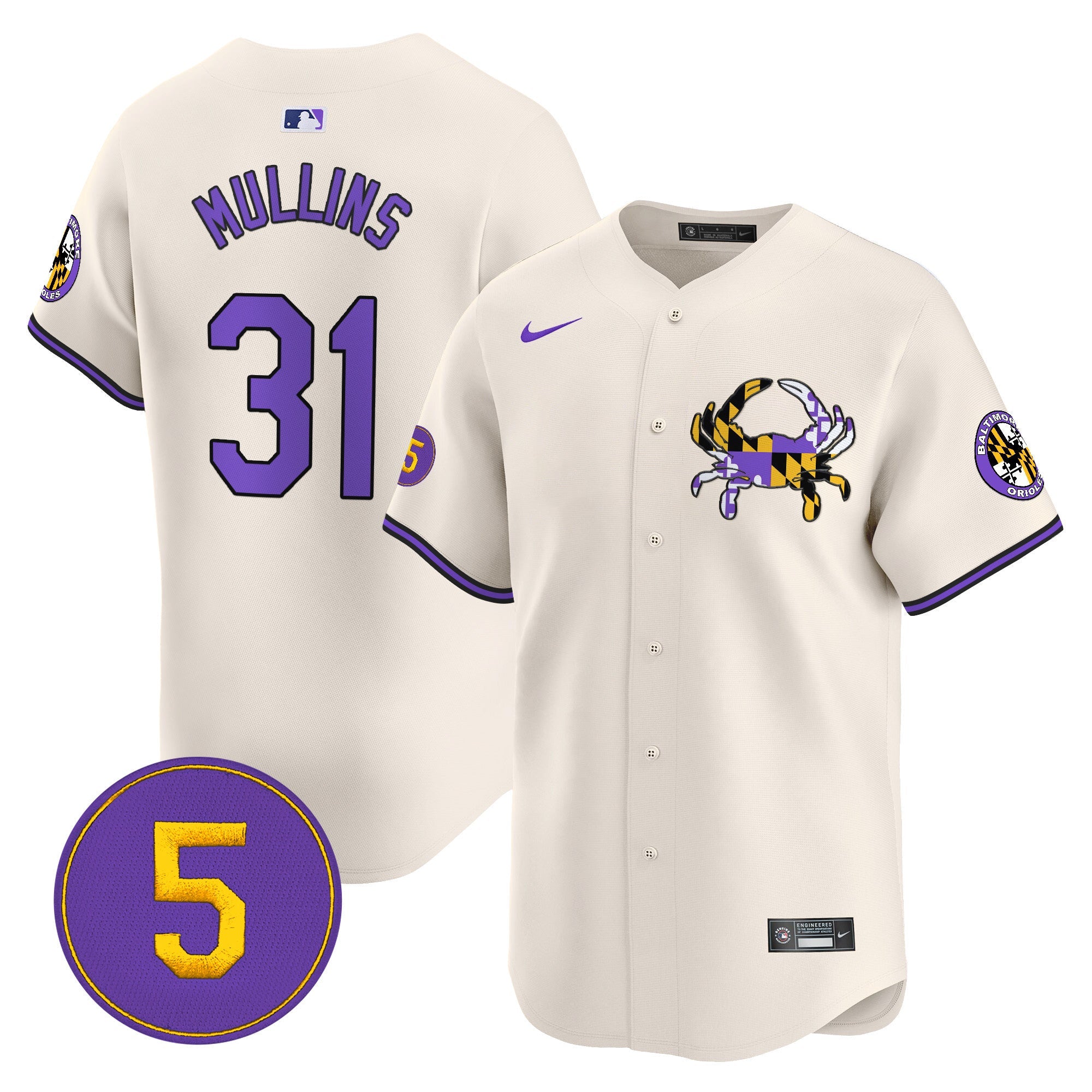 Men’s Baltimore Purple Vapor Premier Limited Jersey