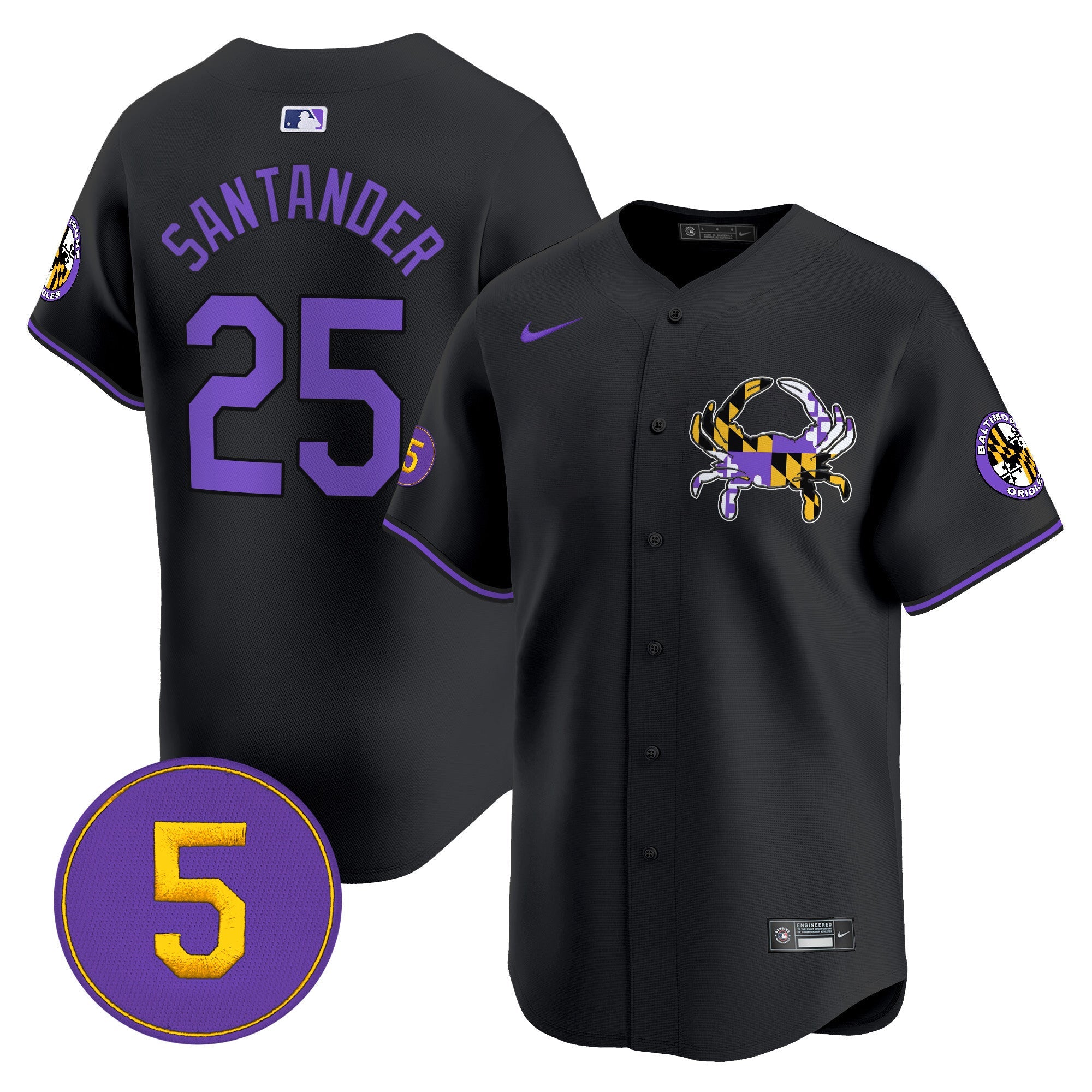 Men’s Baltimore Purple Vapor Premier Limited Jersey